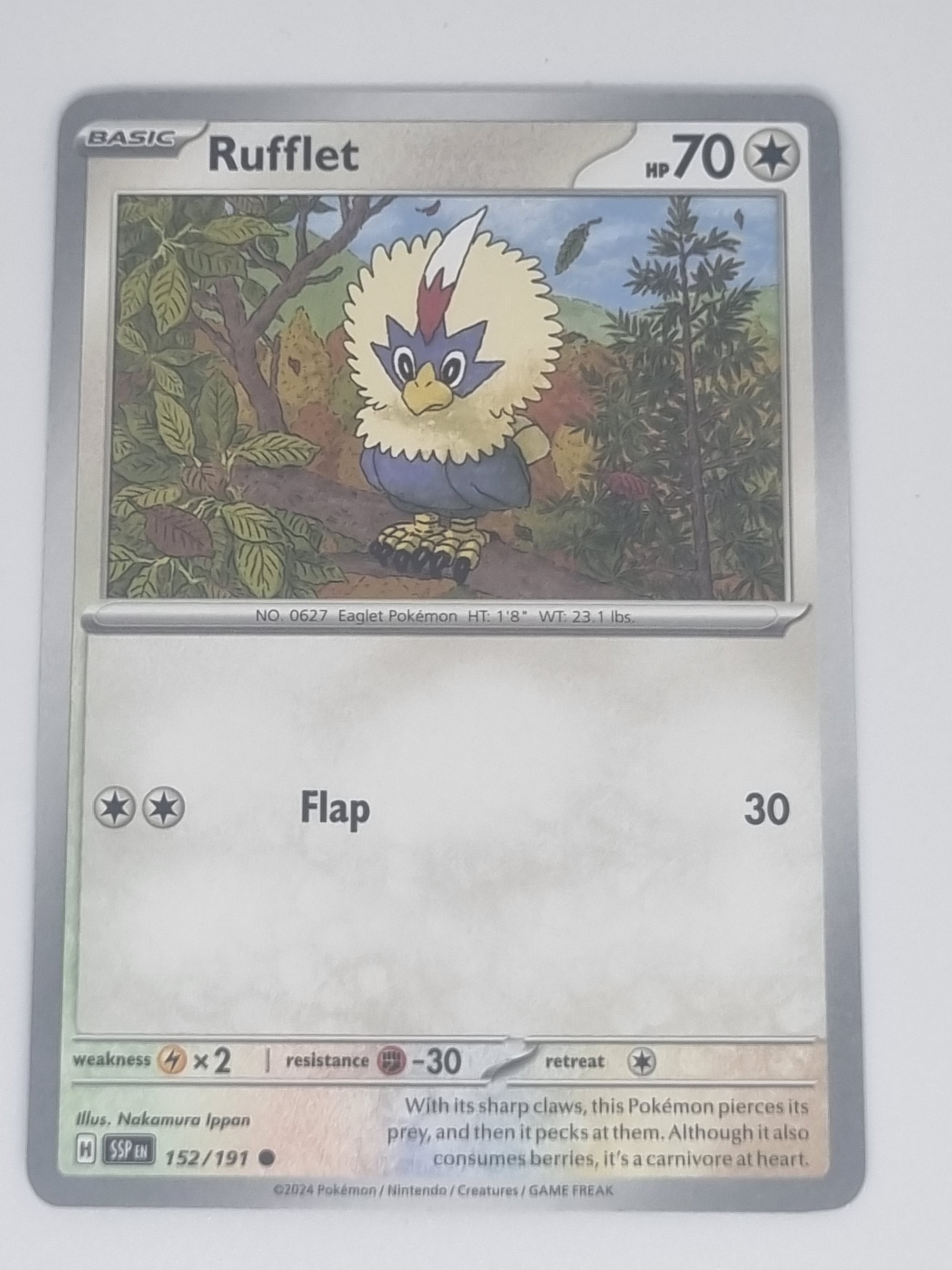 Pokemon TCG - Surging Sparks - #152/191 - Rufflet - Common