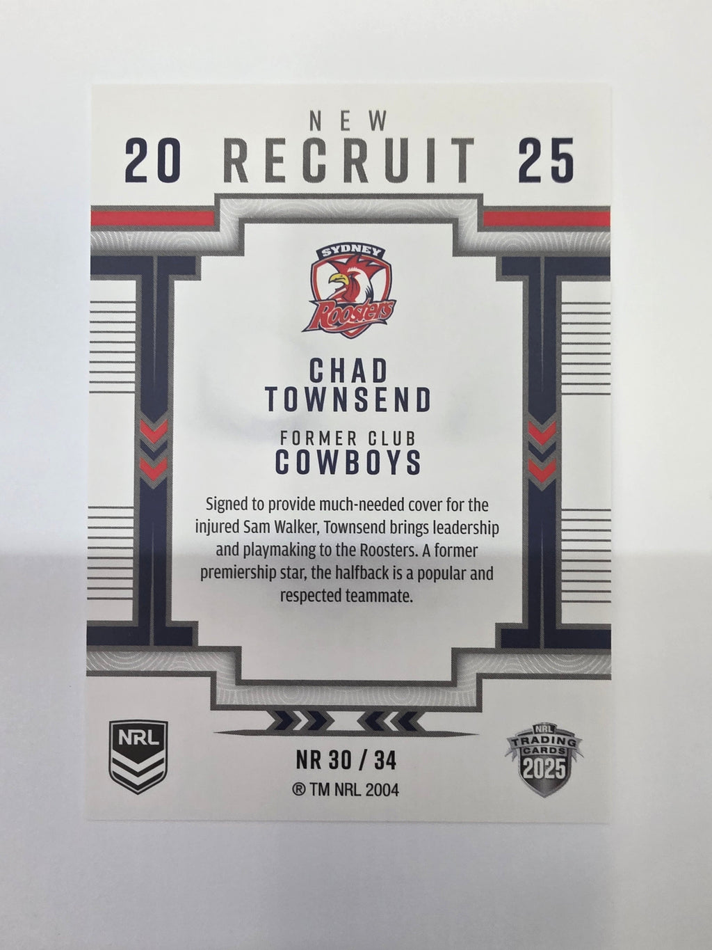 NRL 2025 Elite | New Recruits | #NR30 | Chad Townsend | Roosters