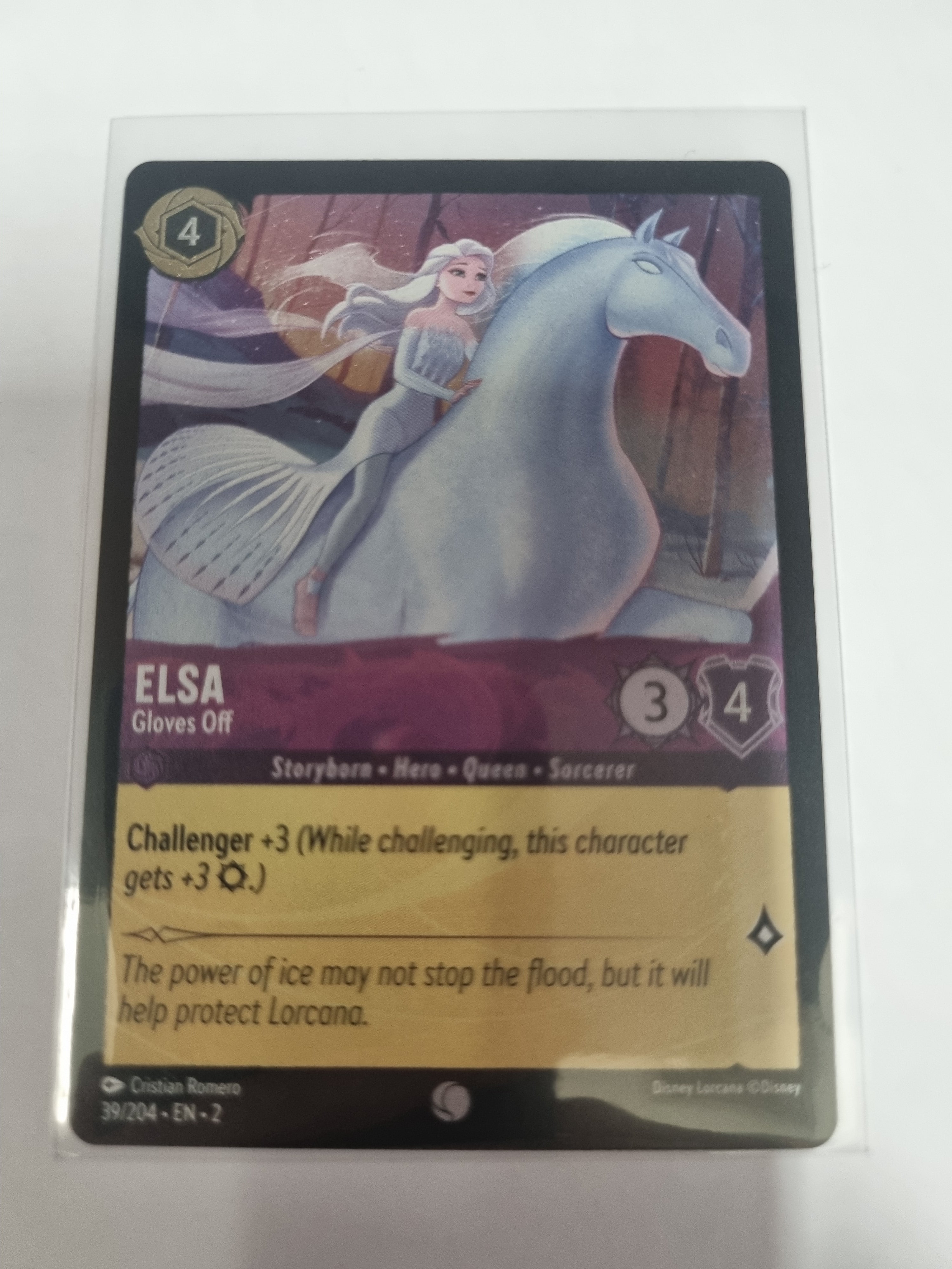 Lorcana - Floodborn - #39/204 - Coldfoil - Elsa - Gloves Off - Common