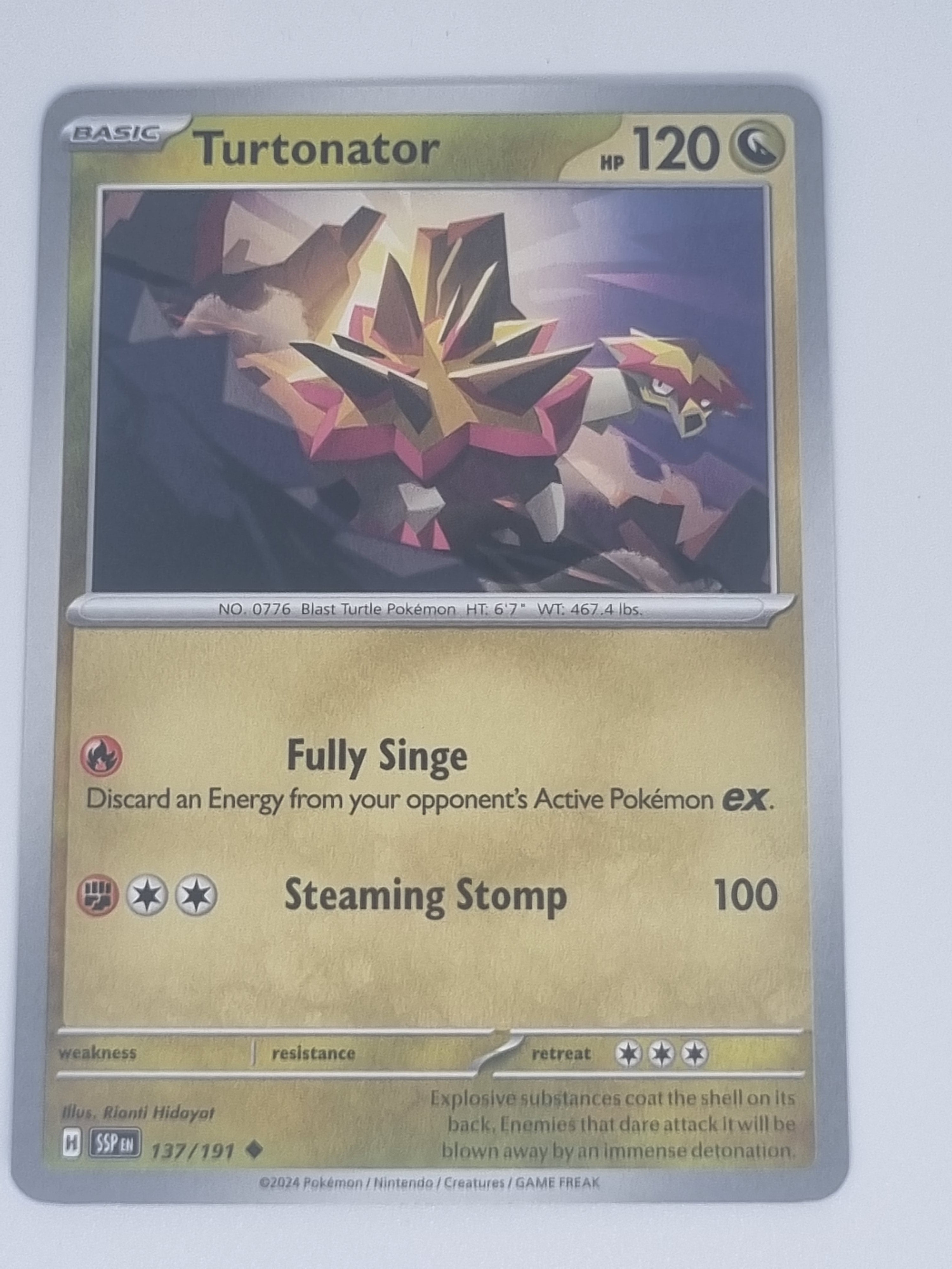 Pokemon TCG - Surging Sparks - #137/191 - Turtonator
