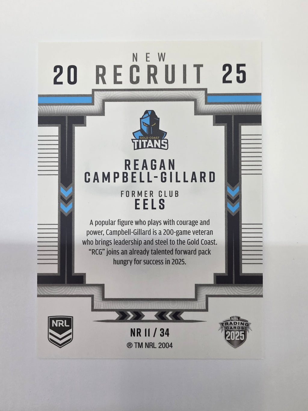 NRL 2025 Elite | New Recruits | #NR11 | Regan Campbell-Gillard | Titans