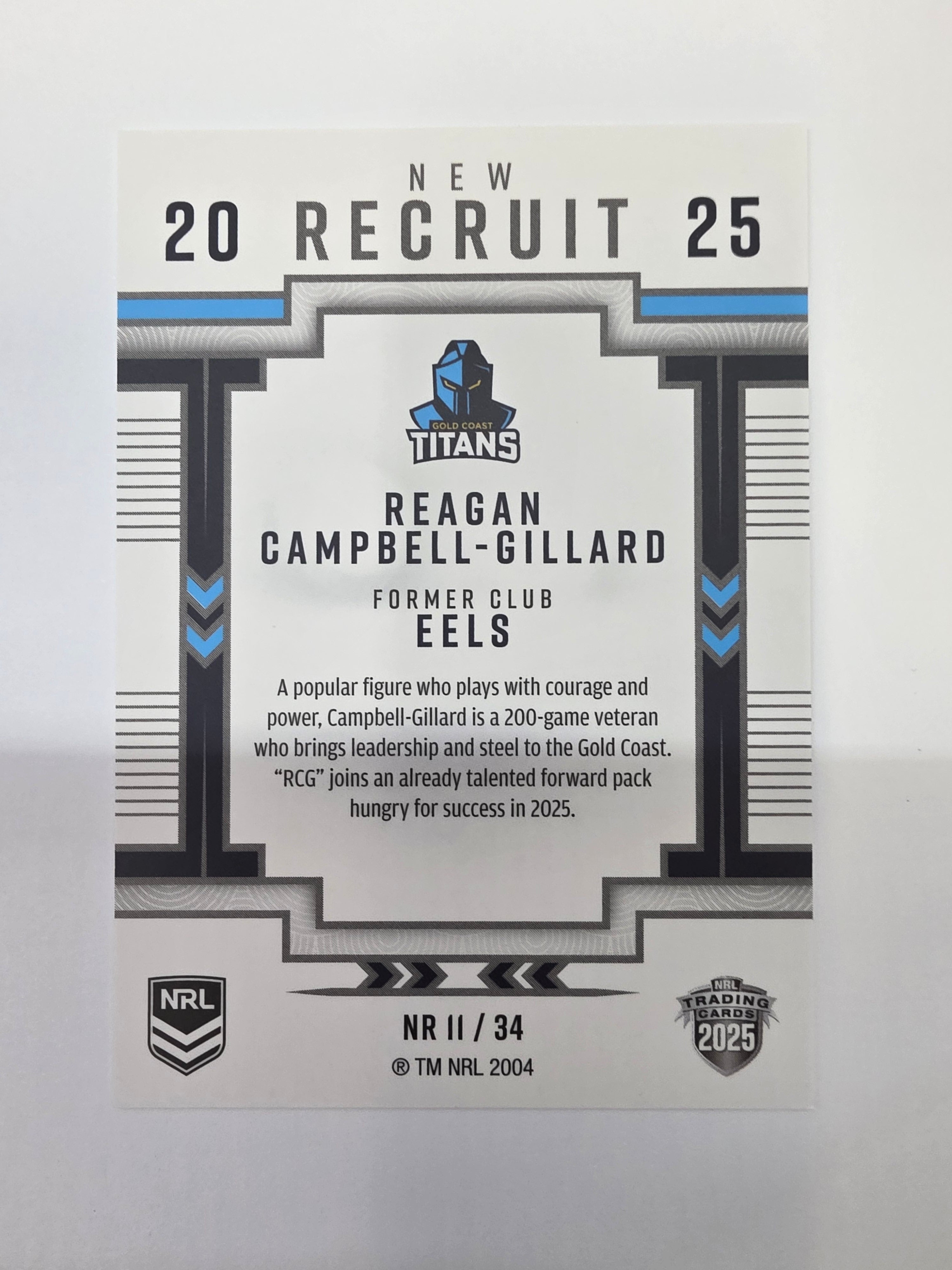 NRL 2025 Elite | New Recruits | #NR11 | Regan Campbell-Gillard | Titans