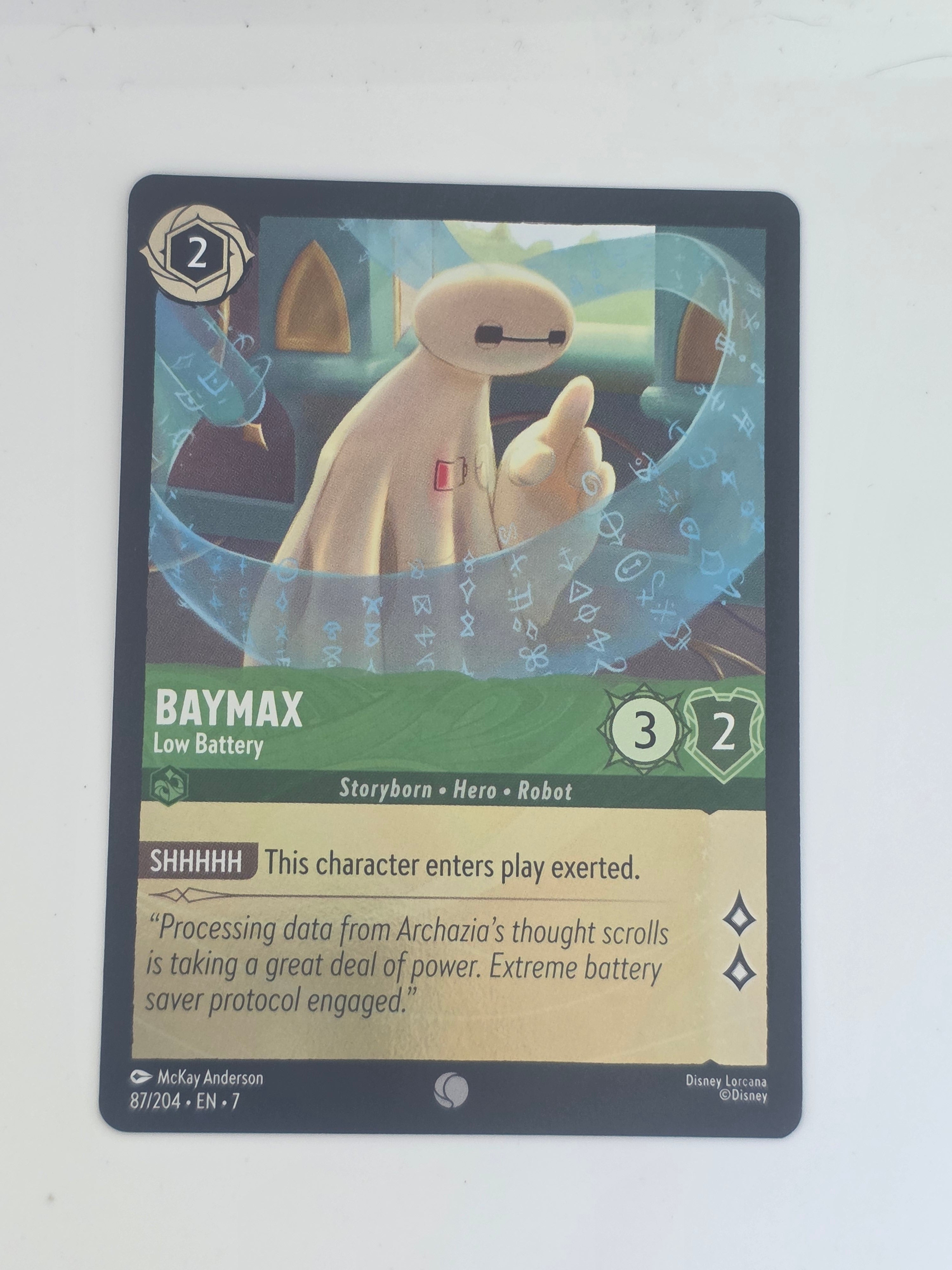 Lorcana | Archazia's Island | COLDFOIL | #87/204 | Baymax - Low Battery | Common