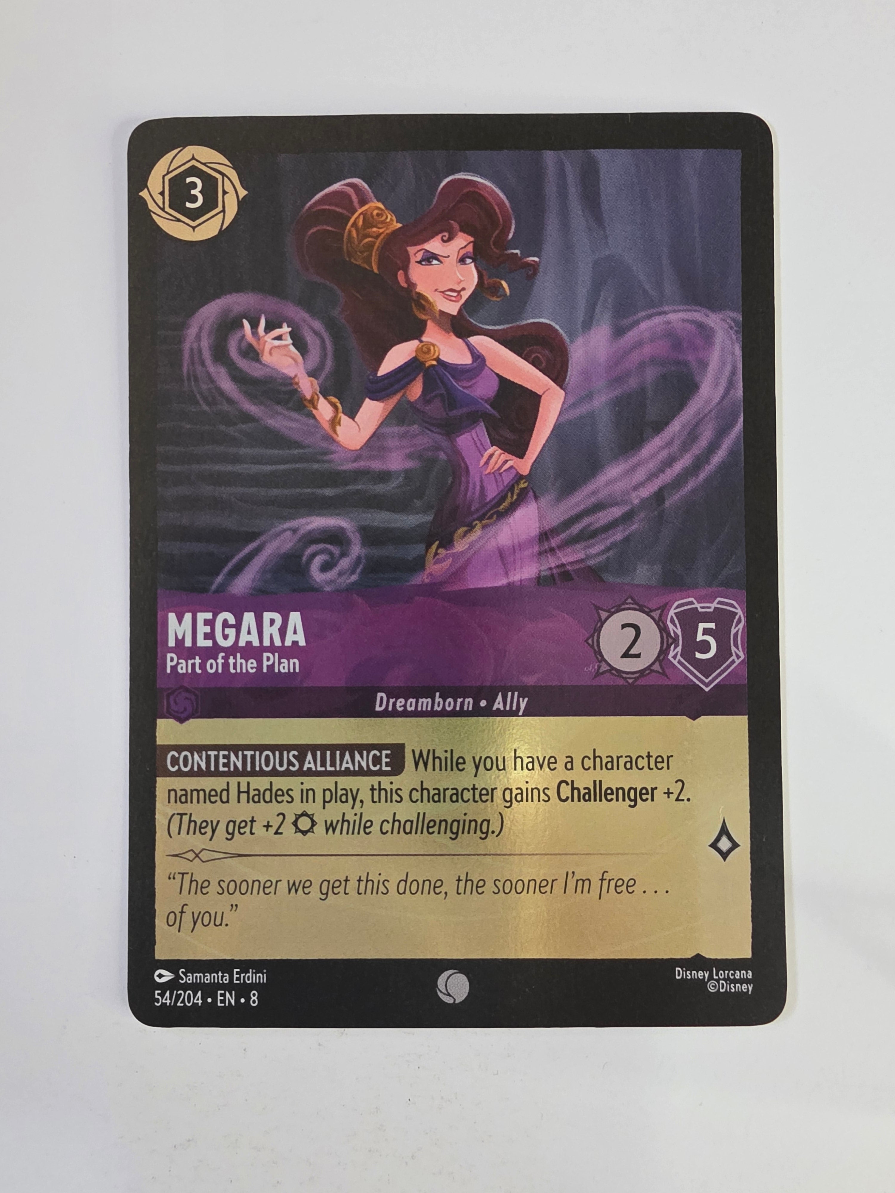 Disney Lorcana Reign of Jafar | Coldfoil | Megara Part of the Plan | #054 | Common