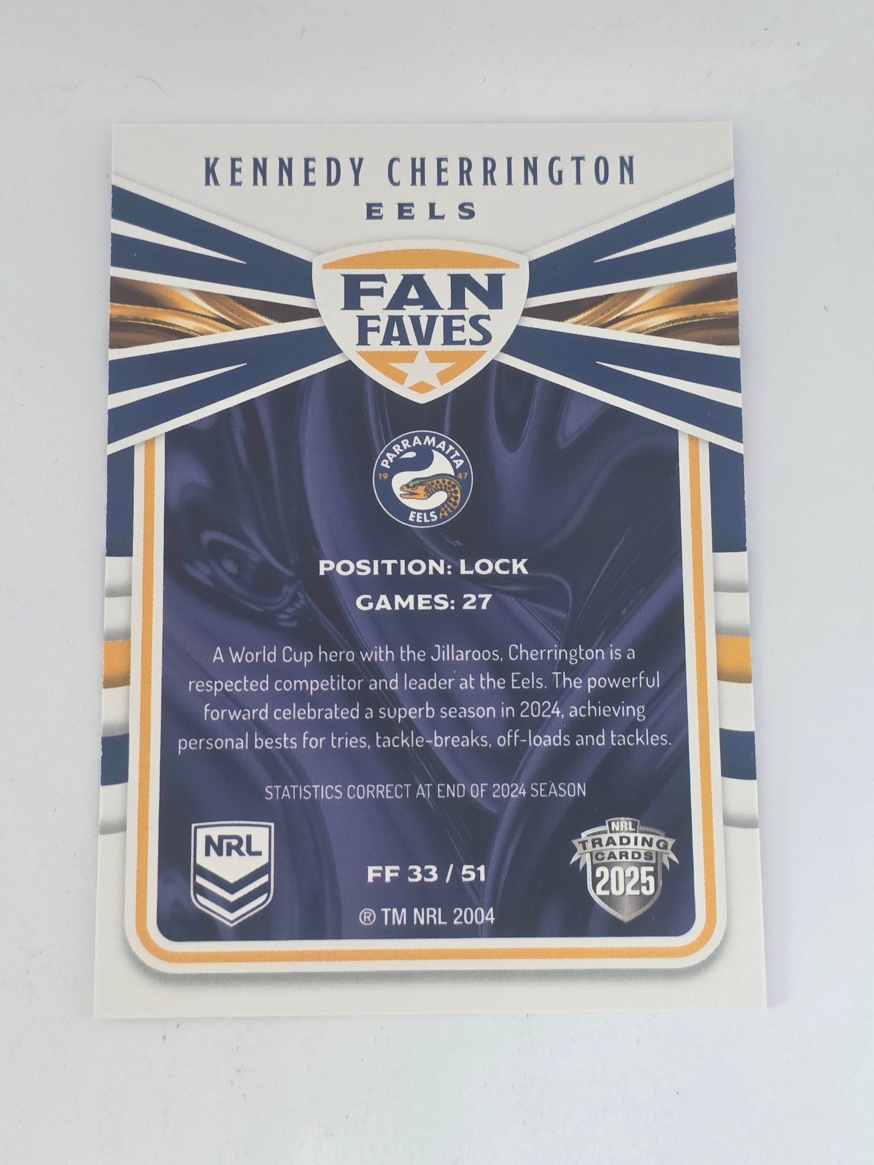 NRL 2025 Traders | Fan Favourites | #FF33 | Kennedy Cherrington | Eels