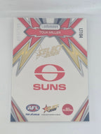 AFL Footy Stars 2025 Luminous Thunderbolt Gold #LT104 T. Miller Suns #053/399