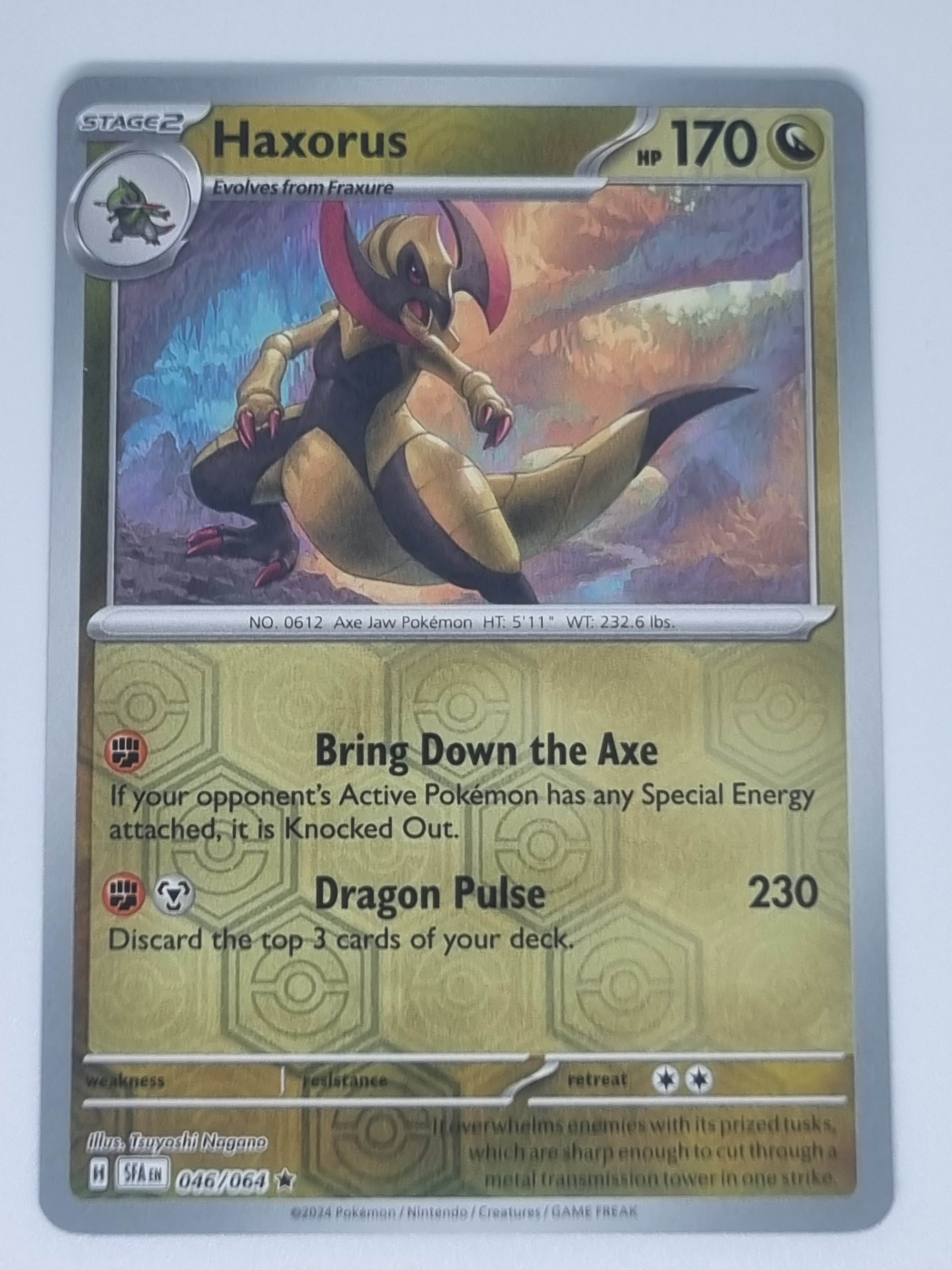 Pokemon TCG - Shrouded Fable - #046/064 - Haxorus - Reverse Holo - Rare