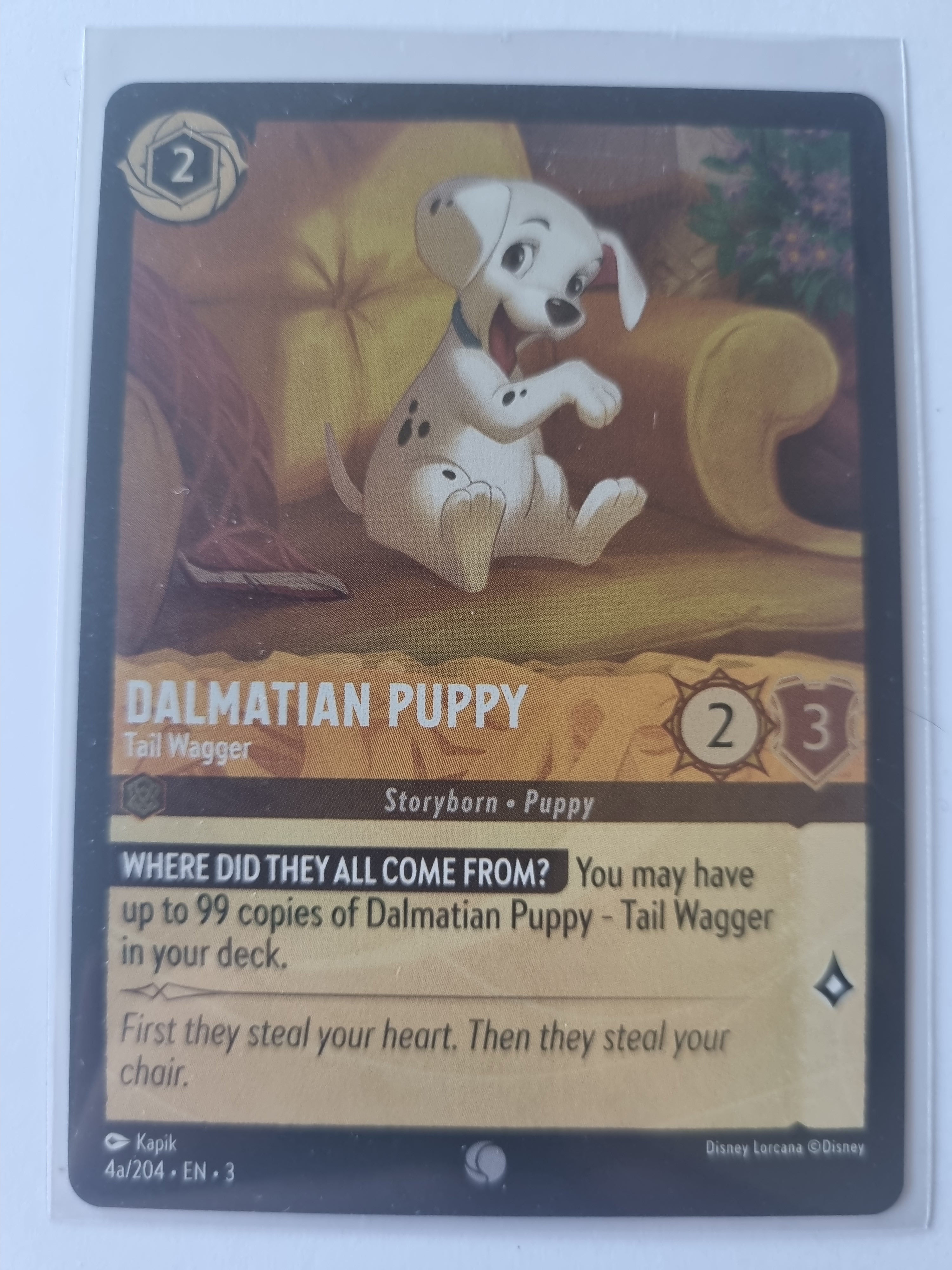 Into the Inklands - Coldfoil Dalmatian Puppy - Tail Wagger 004a/204 Common