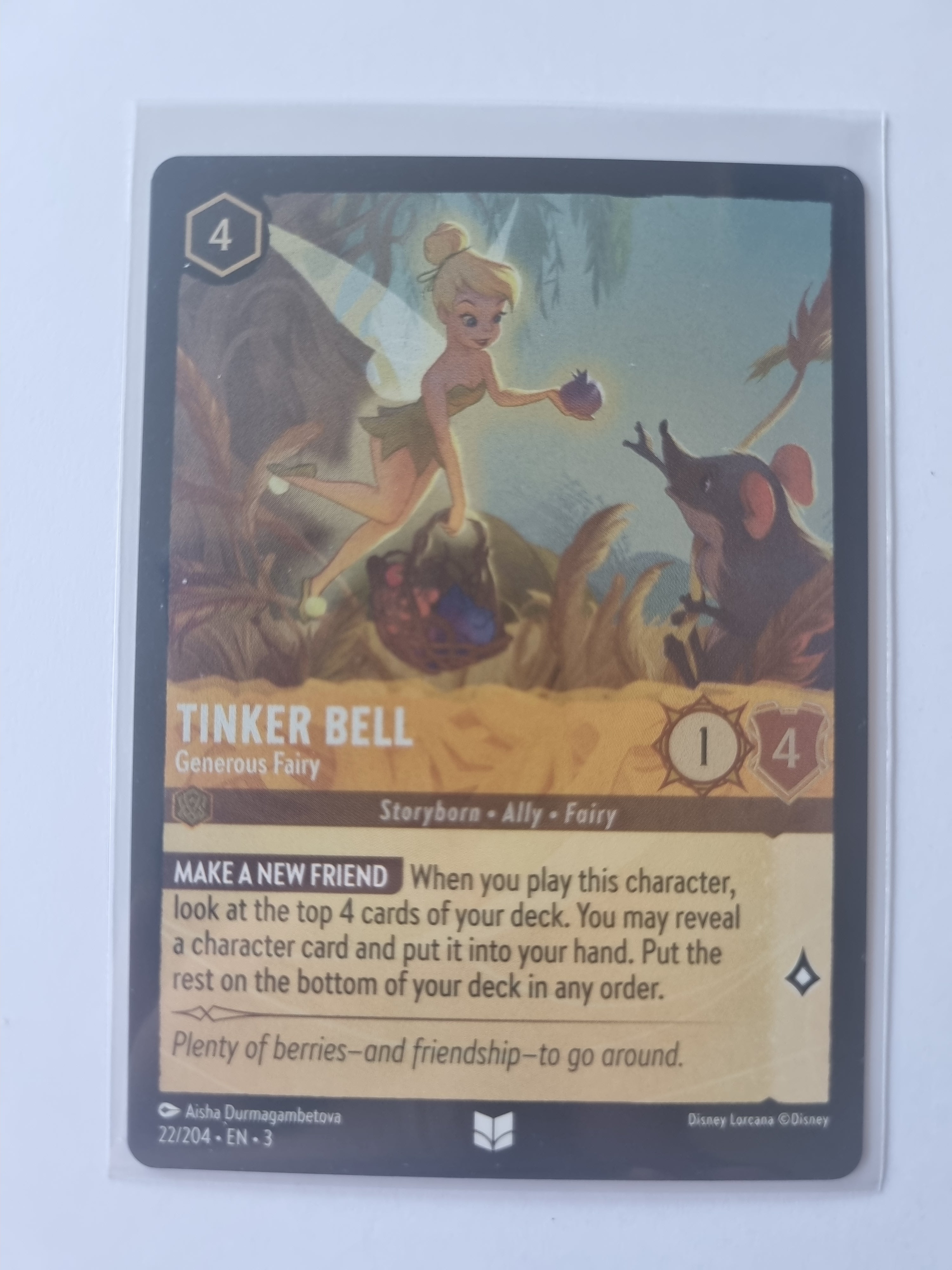Into the Inklands Coldfoil Tinker Bell - Generous Fairy - 022/204 Uncommon