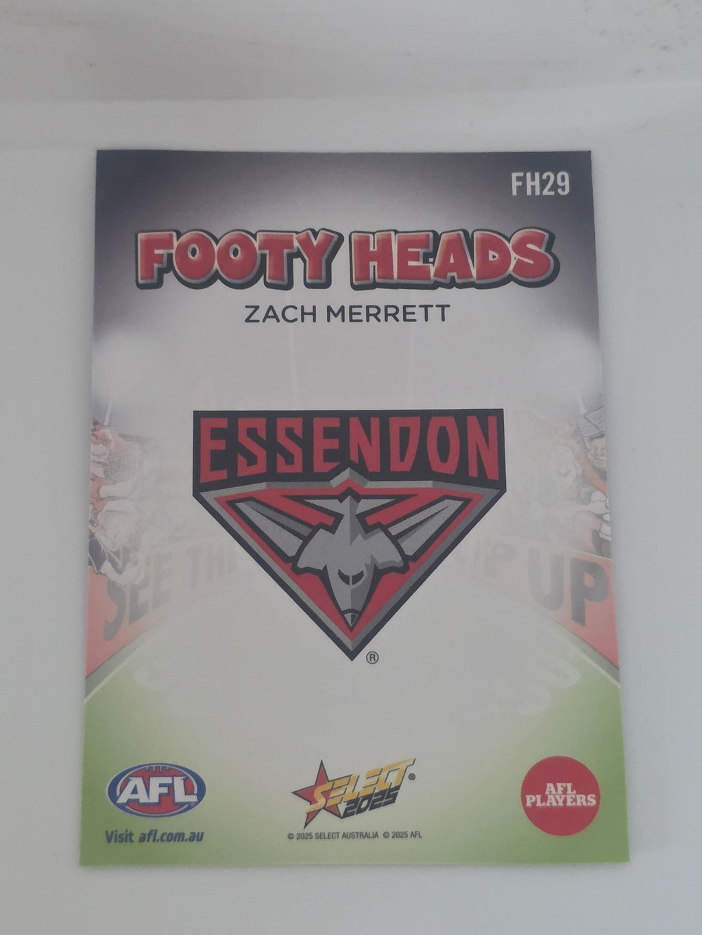 AFL Footy Stars 2025 | Footy Heads | #FH29 | Z. Merrett | Essendon