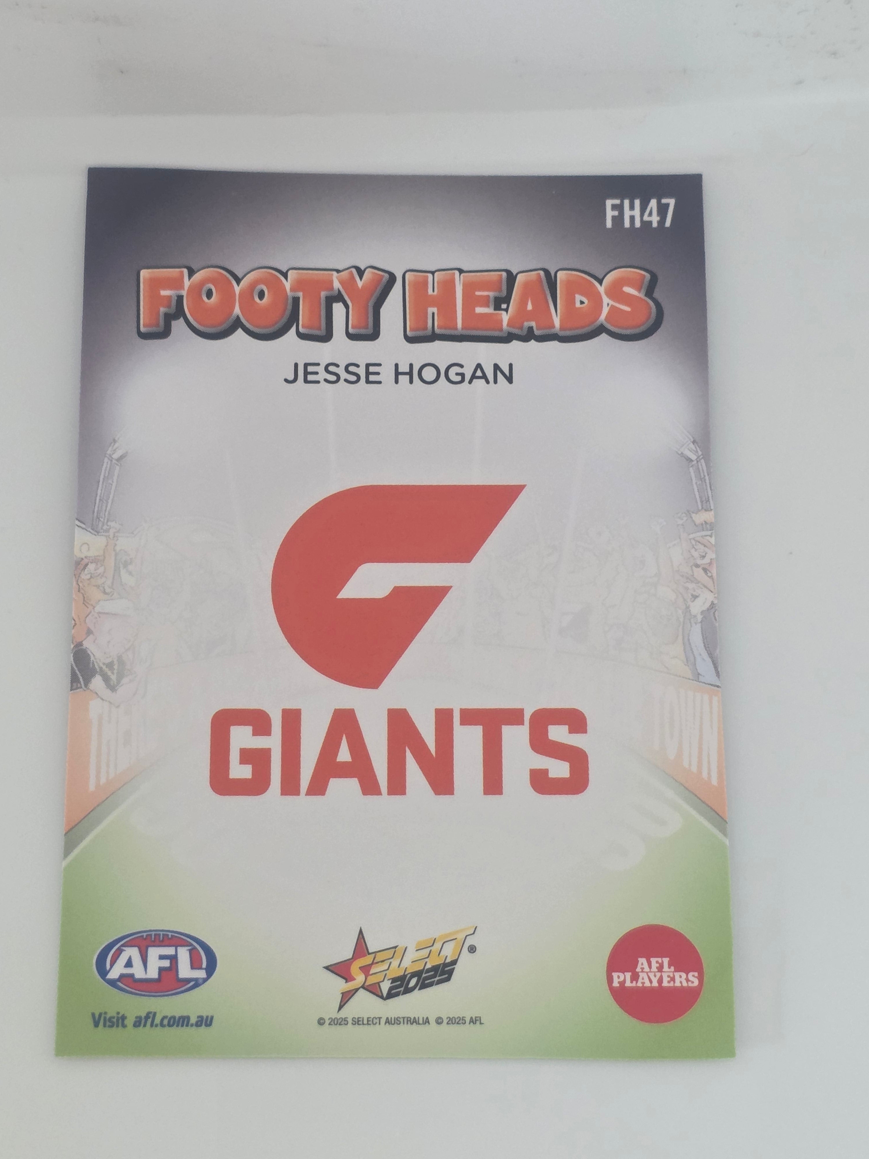 AFL Footy Stars 2025 | Footy Heads | #FH47 | J. Hogan | GWS Giants