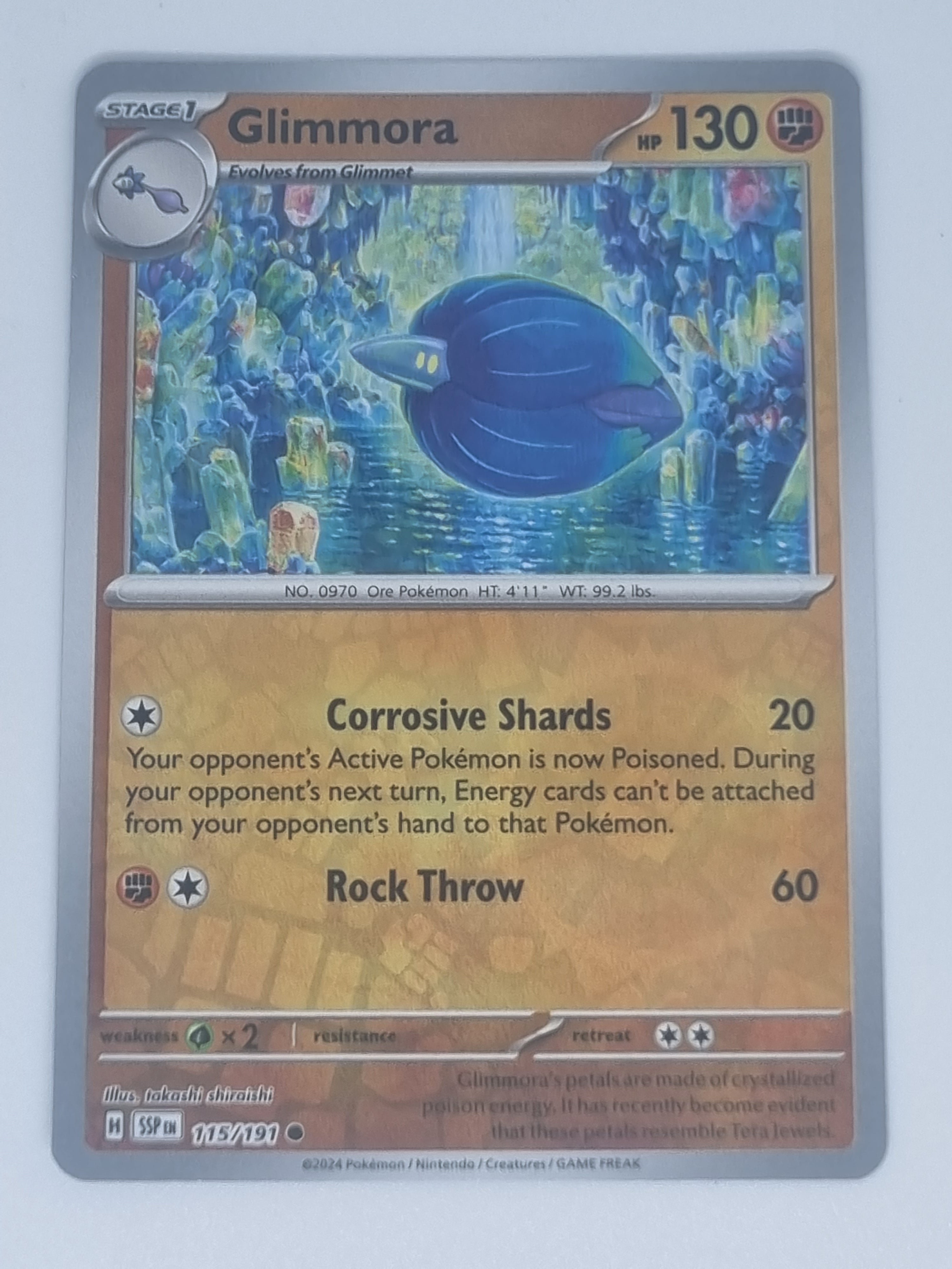 Pokemon TCG - Surging Sparks - #115/191 - Reverse Holo - Glimmora - Common