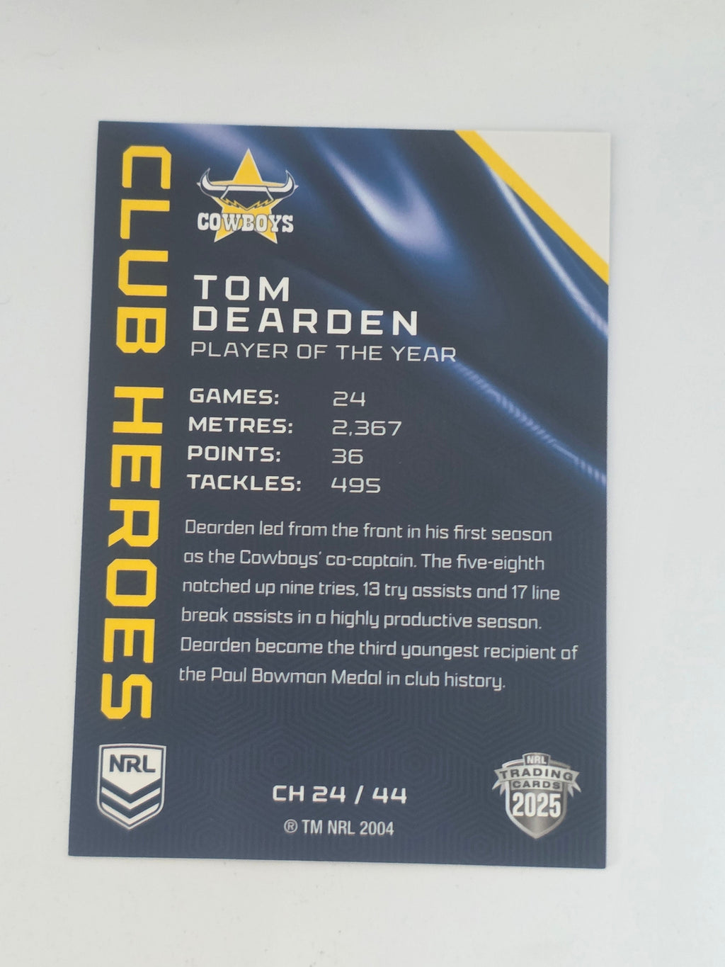 NRL 2025 Traders | Club Heroes | #CH24 | Tom Dearden | Cowboys