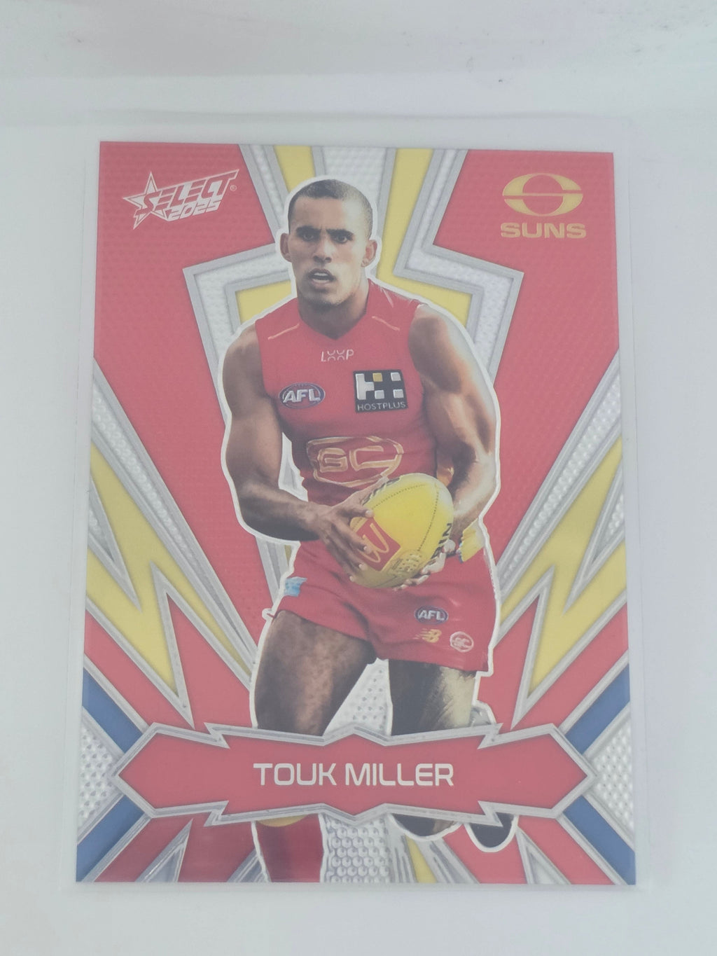 AFL Footy Stars 2025 Luminous Thunderbolt Gold #LT104 T. Miller Suns #053/399