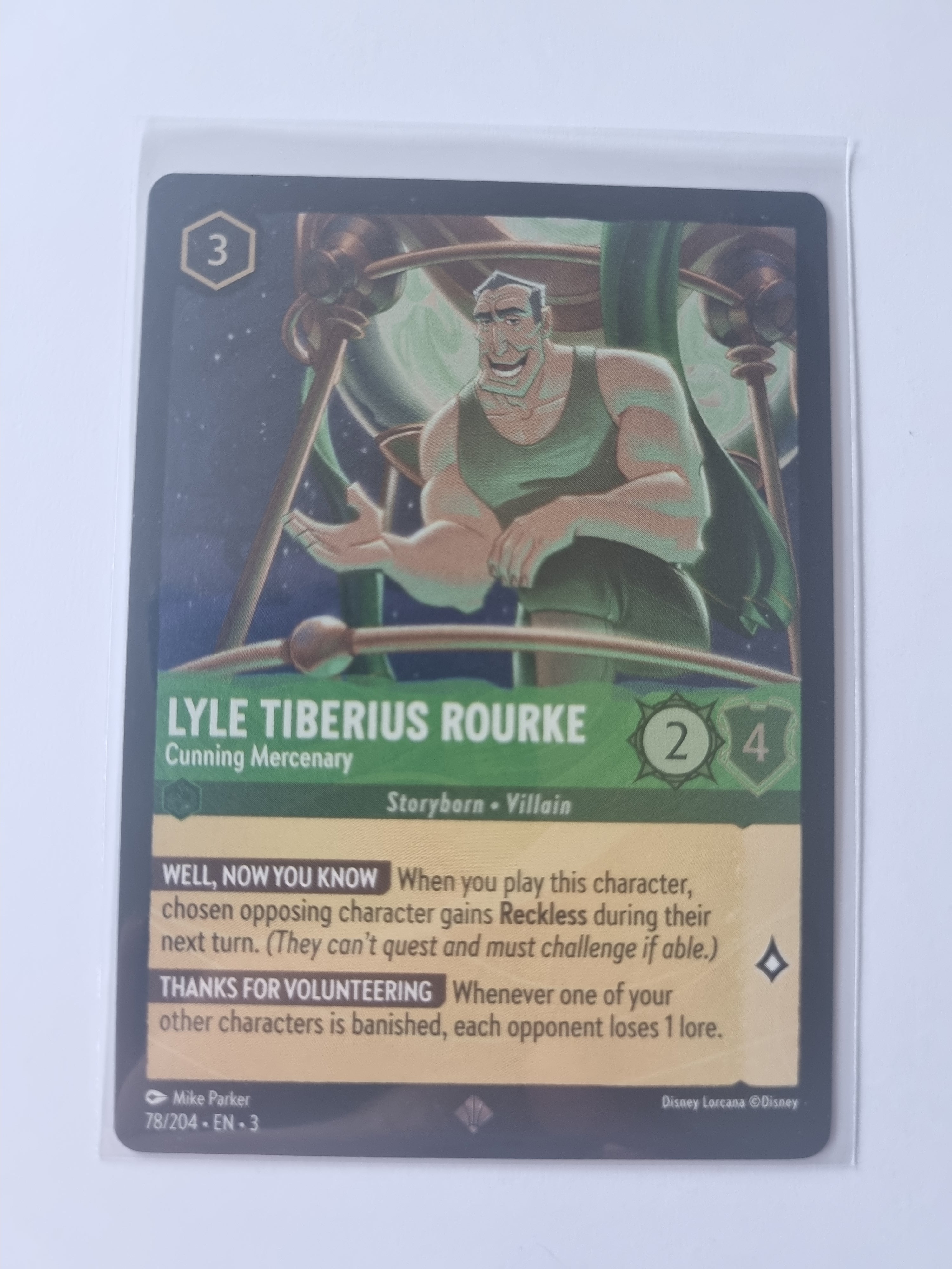 Inklands Coldfoil Lyle Tiberius Rourke Cunning Mercenary 78/204 Super Rare