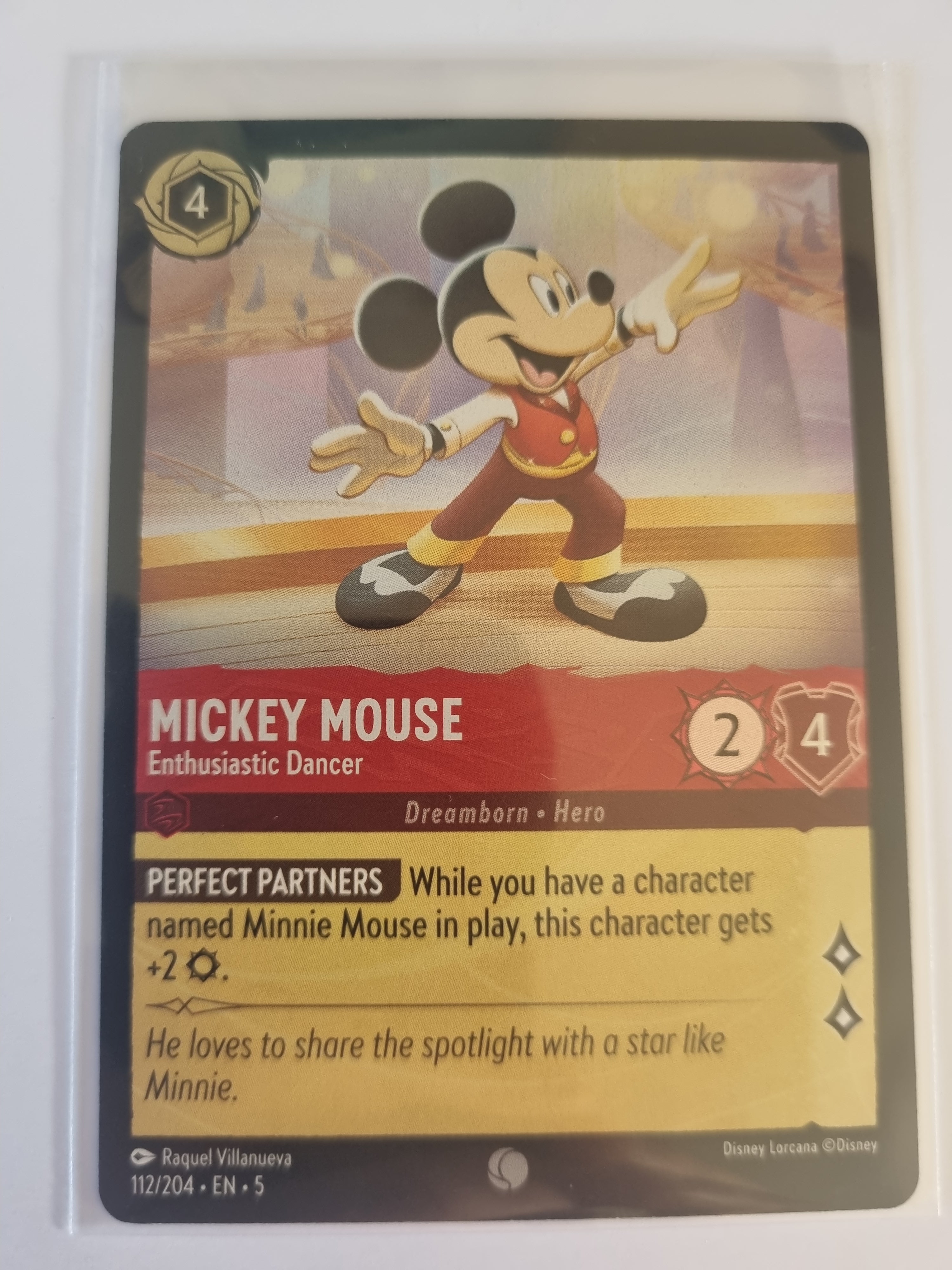 Shimmering Skies - Coldfoil - Mickey Mouse - Enthusiastic Dancer - 112/204 - Common