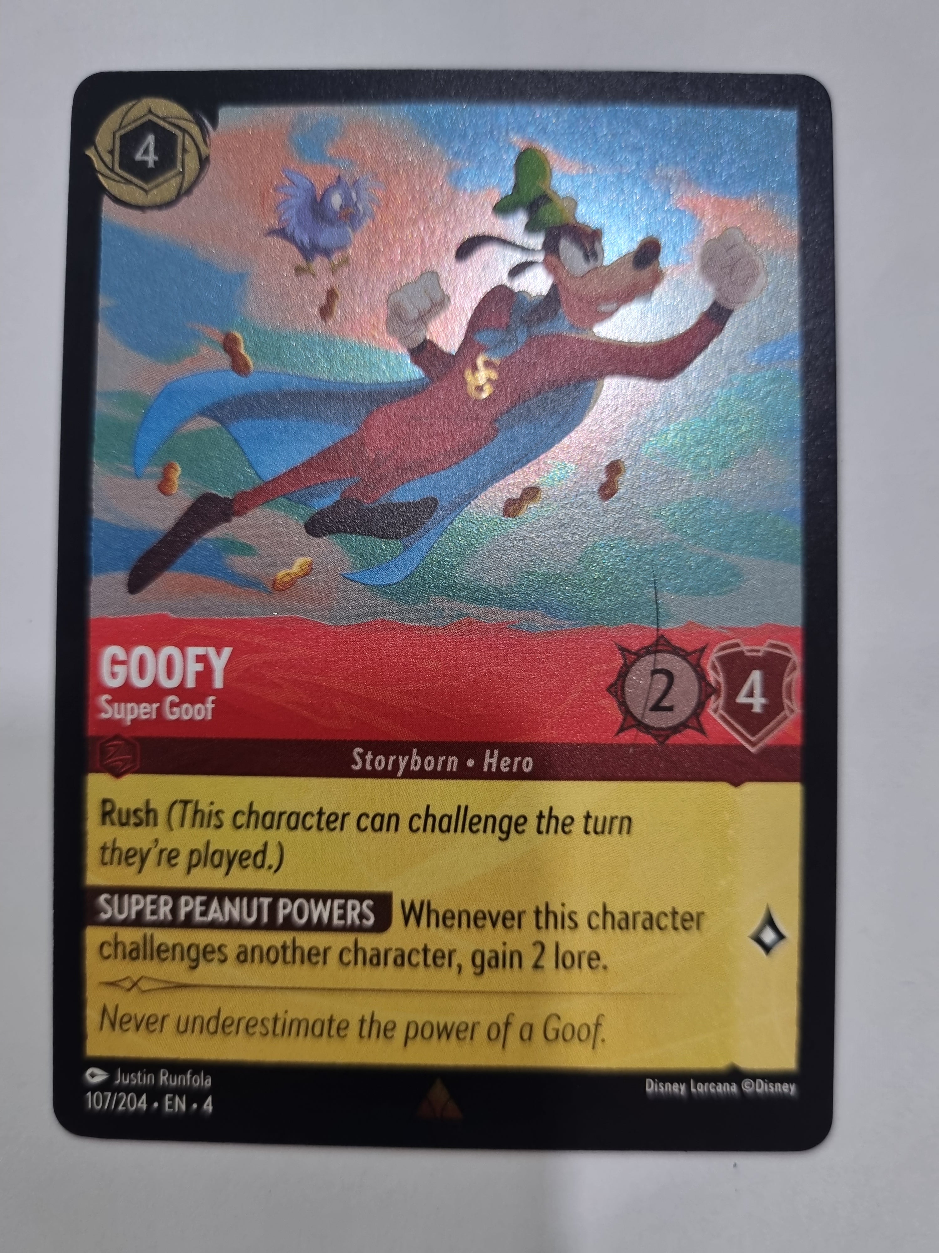 Ursula's Return - Coldfoil - Goofy - Super Goof - 107/204 - Rare