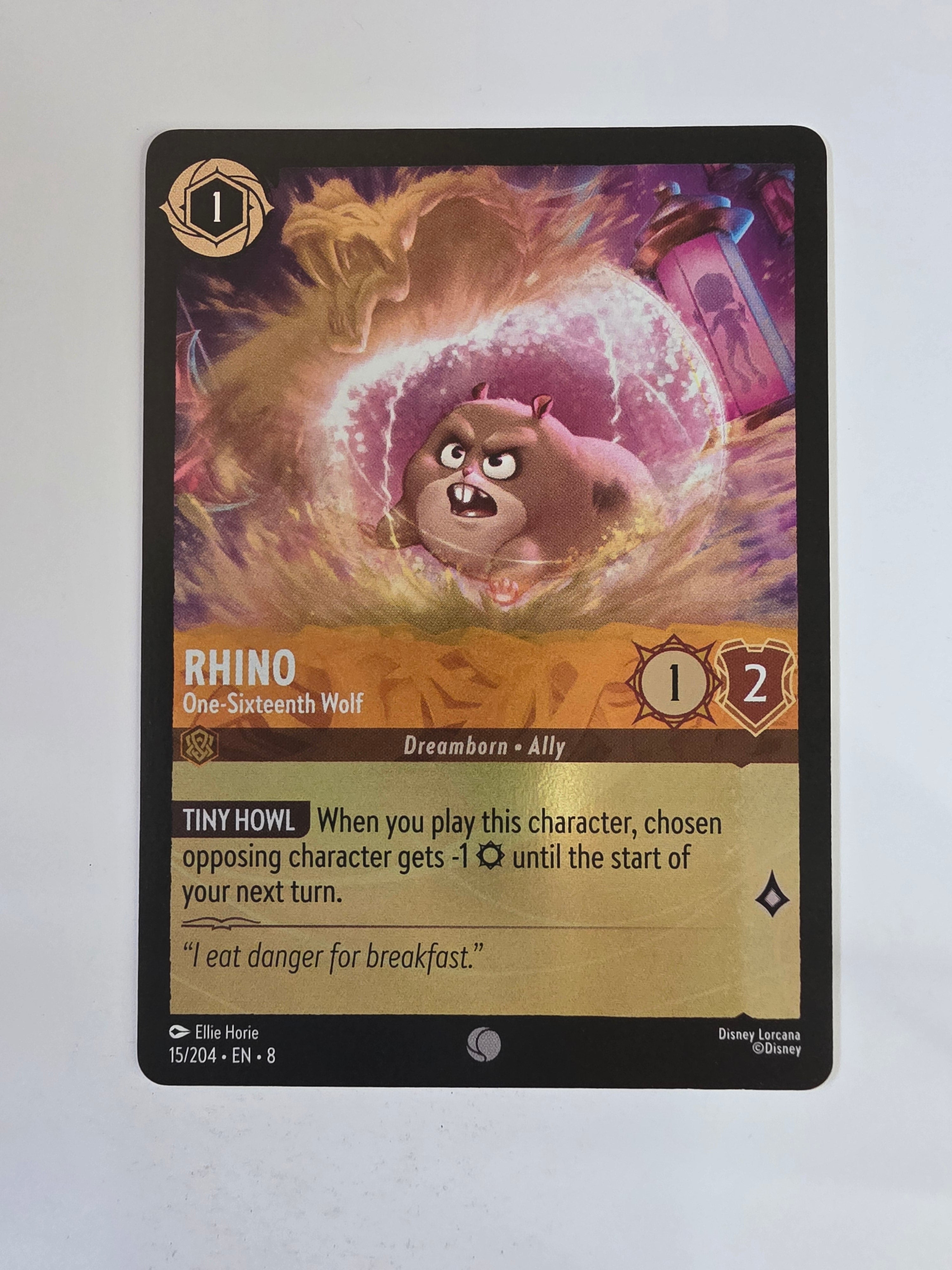 Disney Lorcana Reign of Jafar | Coldfoil | Rhino One-Sixteenth Wolf | #015 | Common