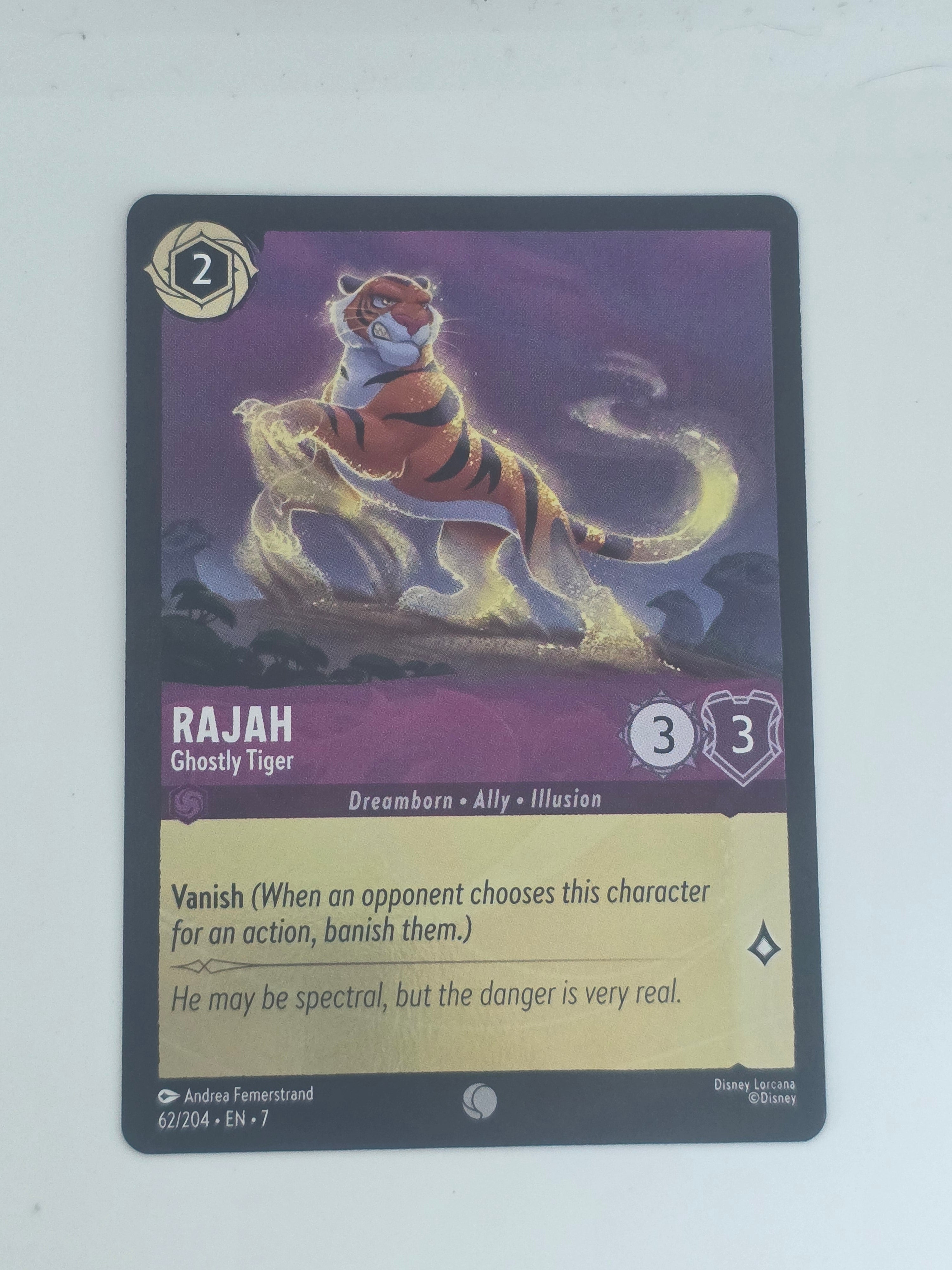 Lorcana | Archazia's Island COLDFOIL #62/204 | Rajah - Ghostly Tiger | Common