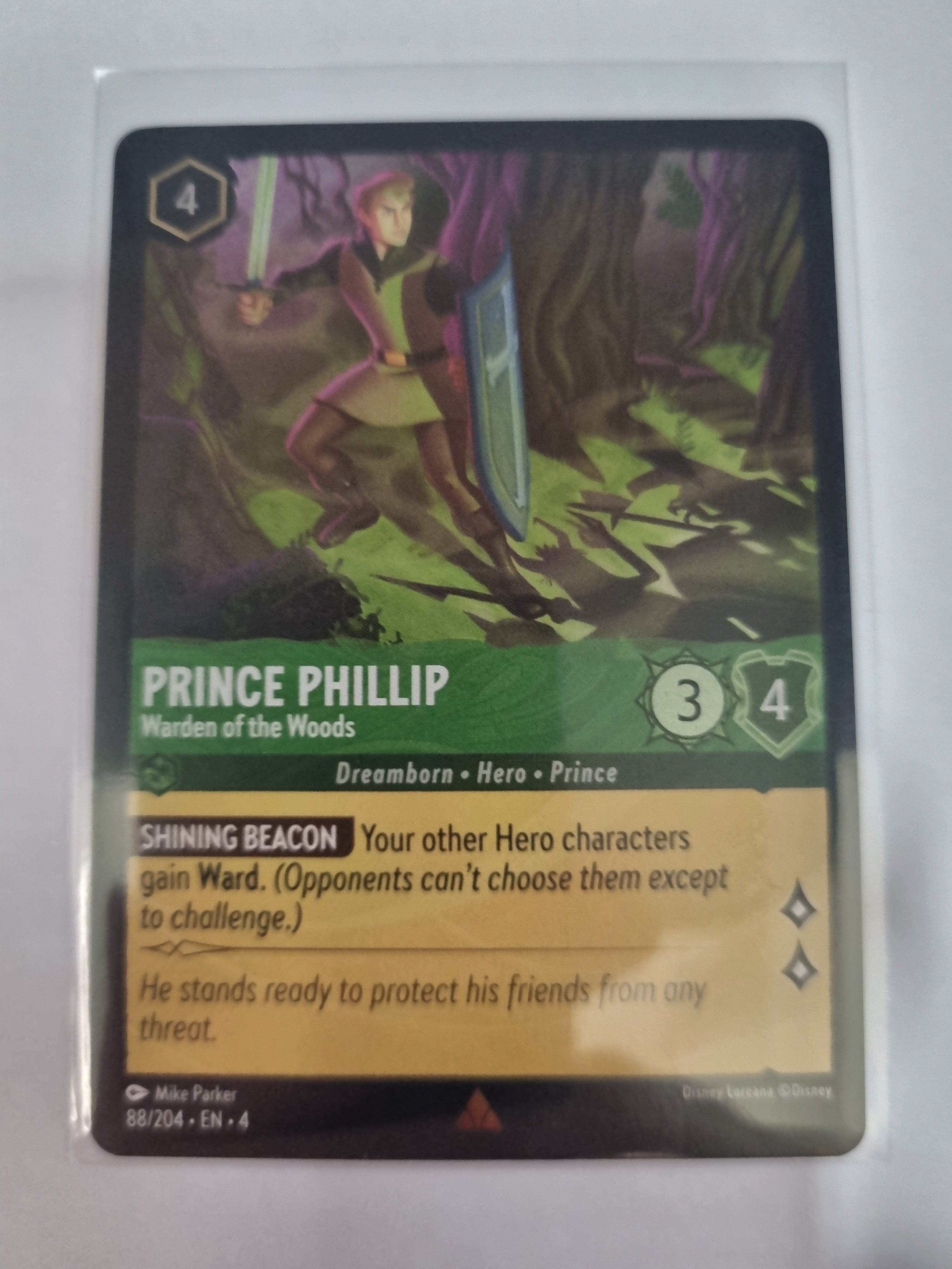 Ursula's Return - Coldfoil - Prince Phillip - Warden of the Woods - 88/204 - Rare