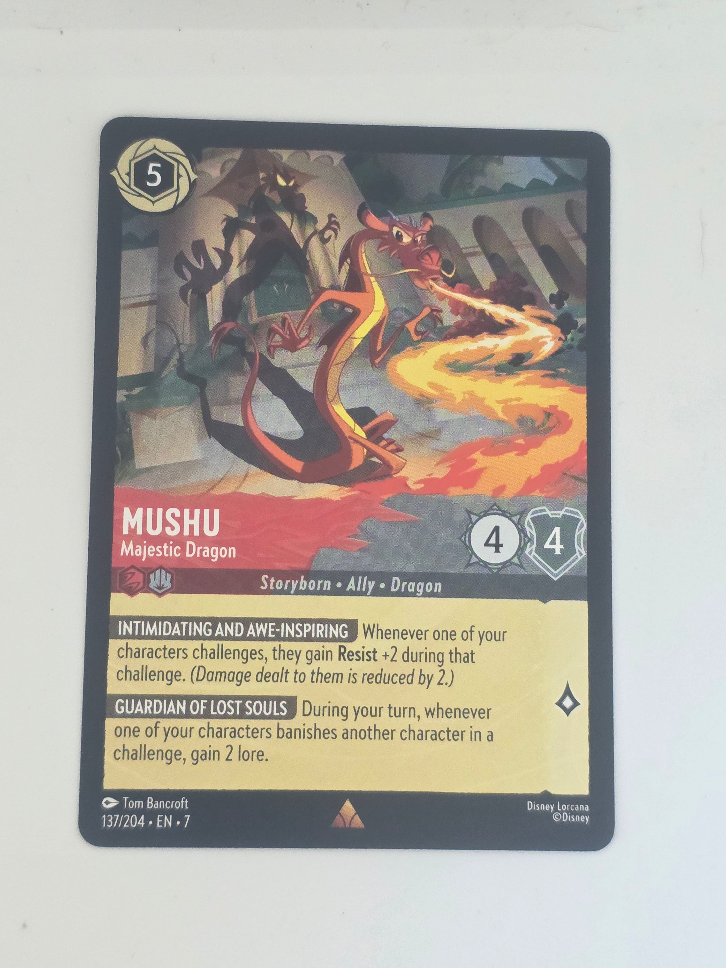 Lorcana | Archazia's Island | #137/204 | Mushu - Majestic Dragon | Rare