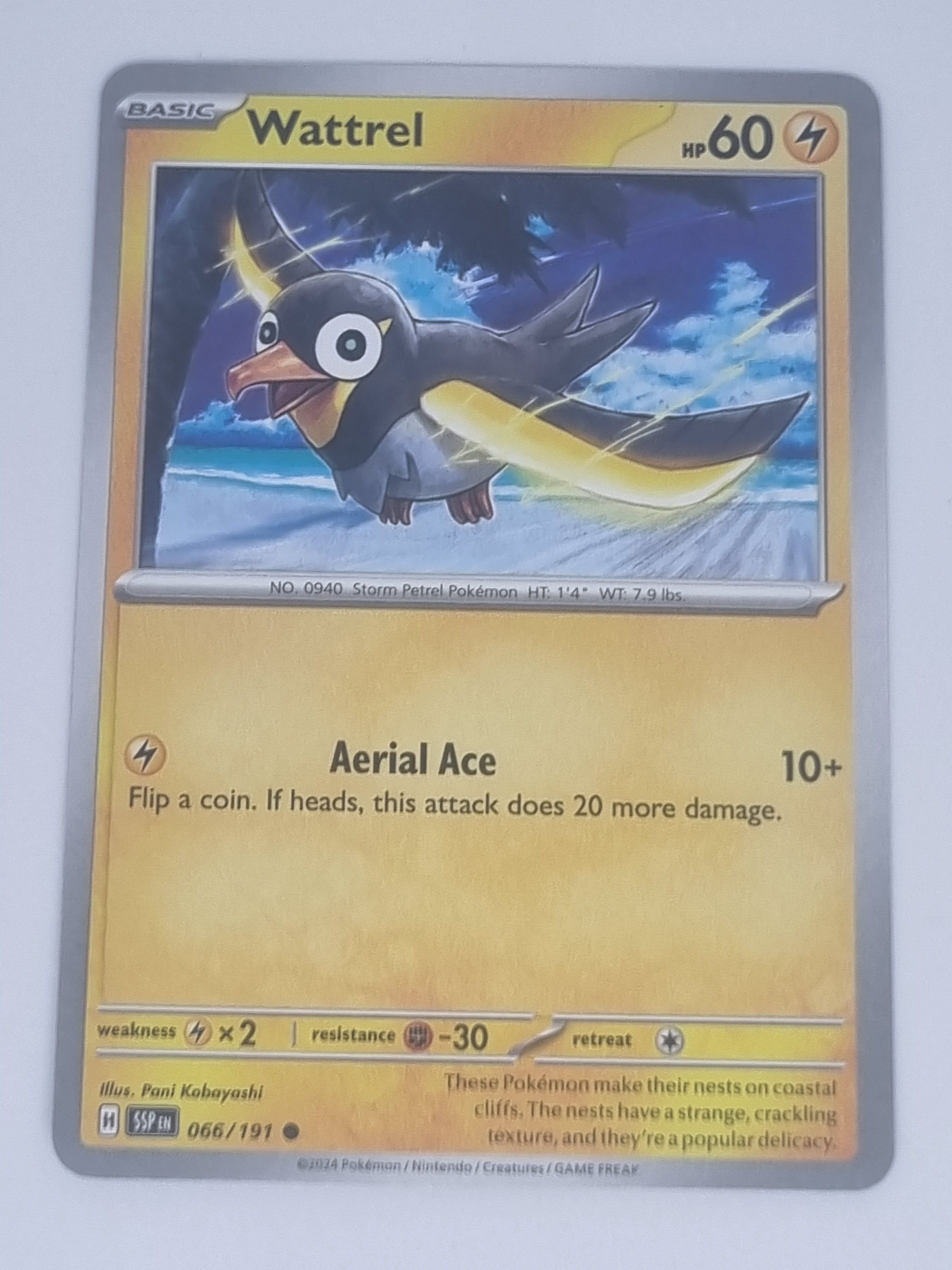 Pokemon TCG - Surging Sparks - #066/191 - Wattrel - Common