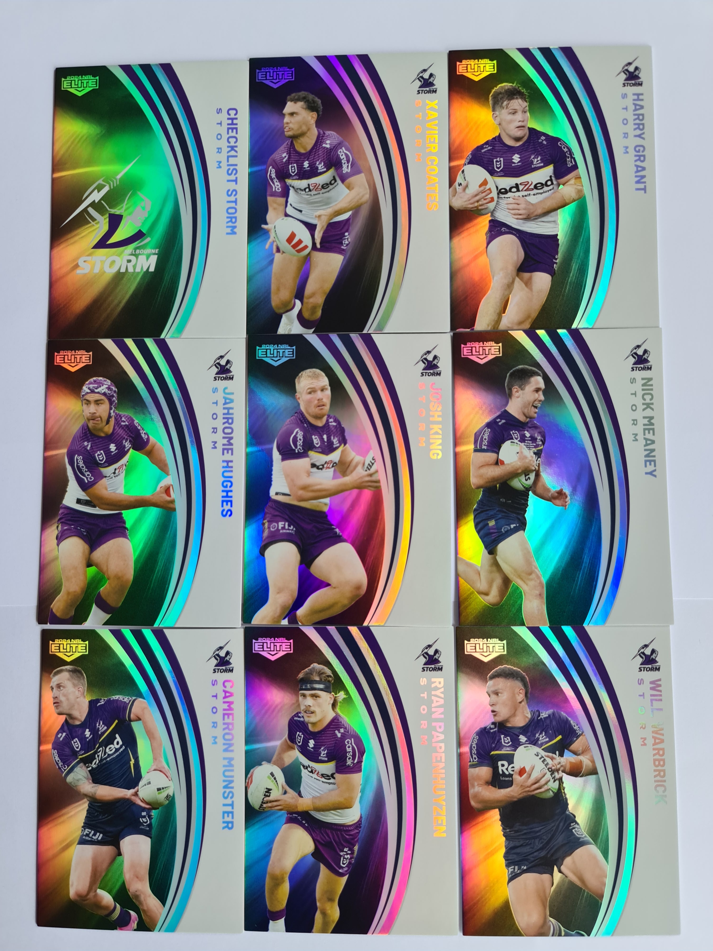 2024 Elite NRL - Pearl Team Set 9 Cards - Storm