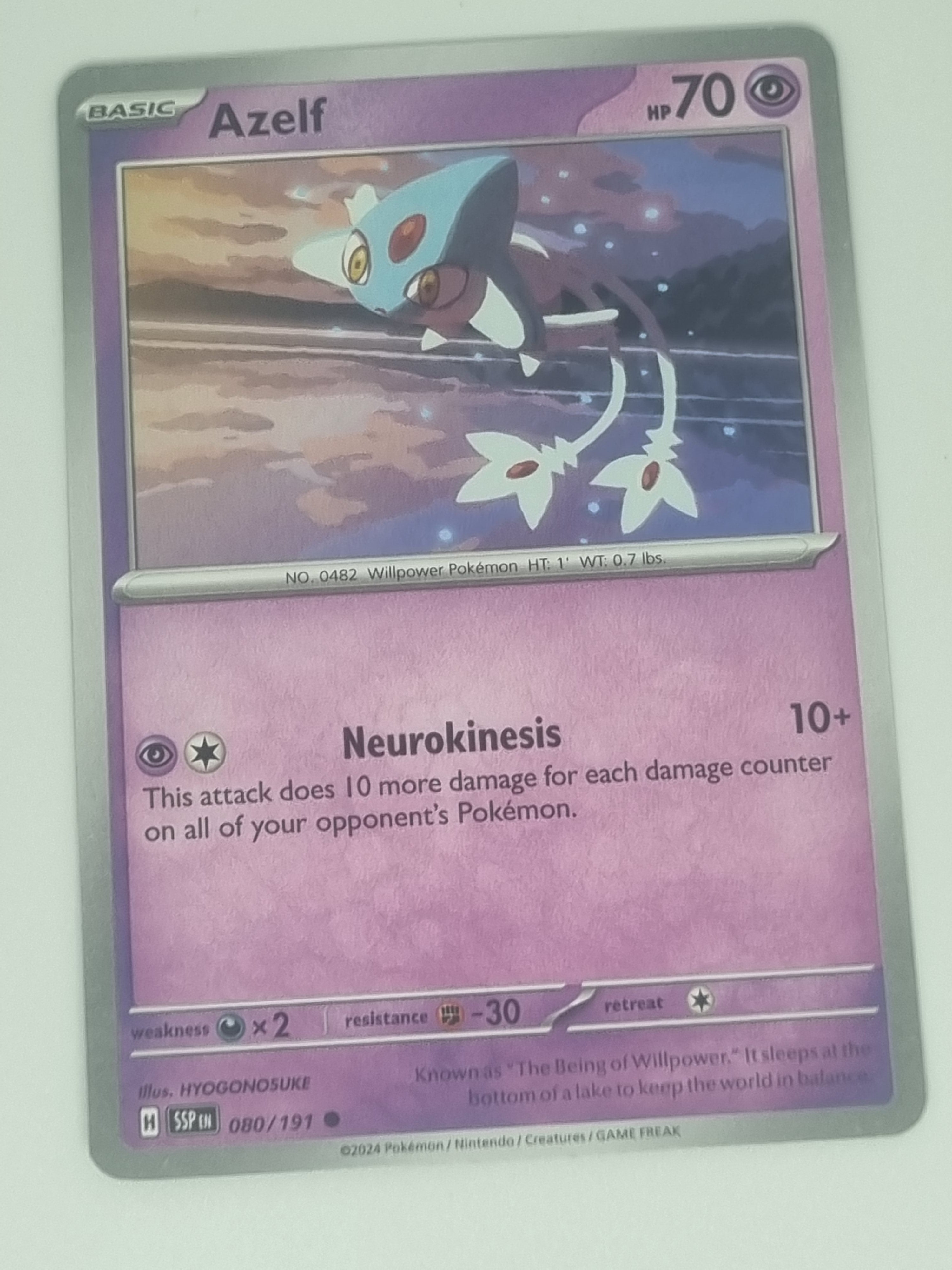 Pokemon TCG - Surging Sparks - #080/191 - Azelf - Common