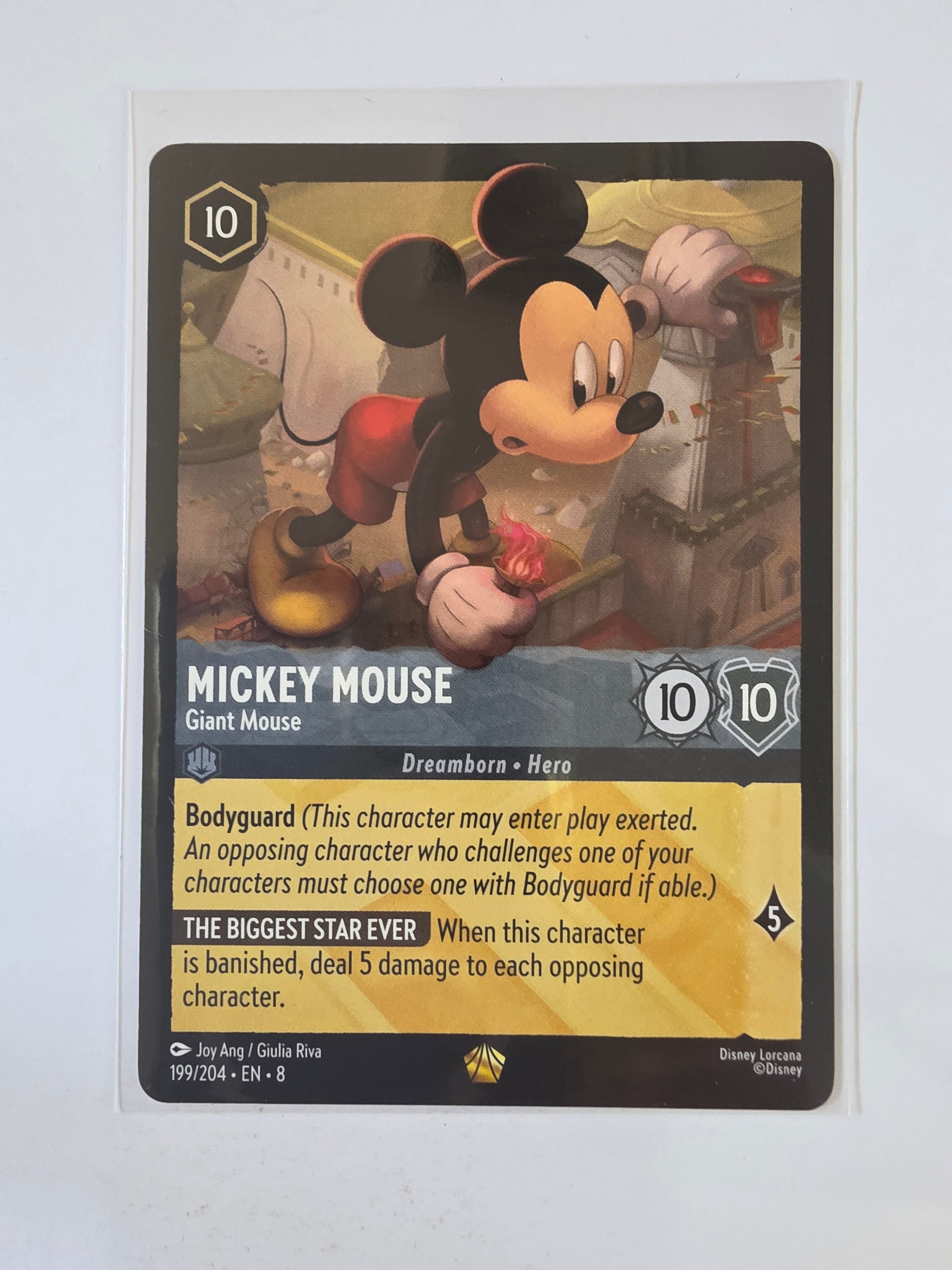 Disney Lorcana Reign of Jafar | Mickey Mouse Giant Mouse | #199 | Legendary