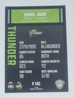 2024-25 LUXE Cricket Traders - Parallel - #P145 - Daniel Sams - Thunder