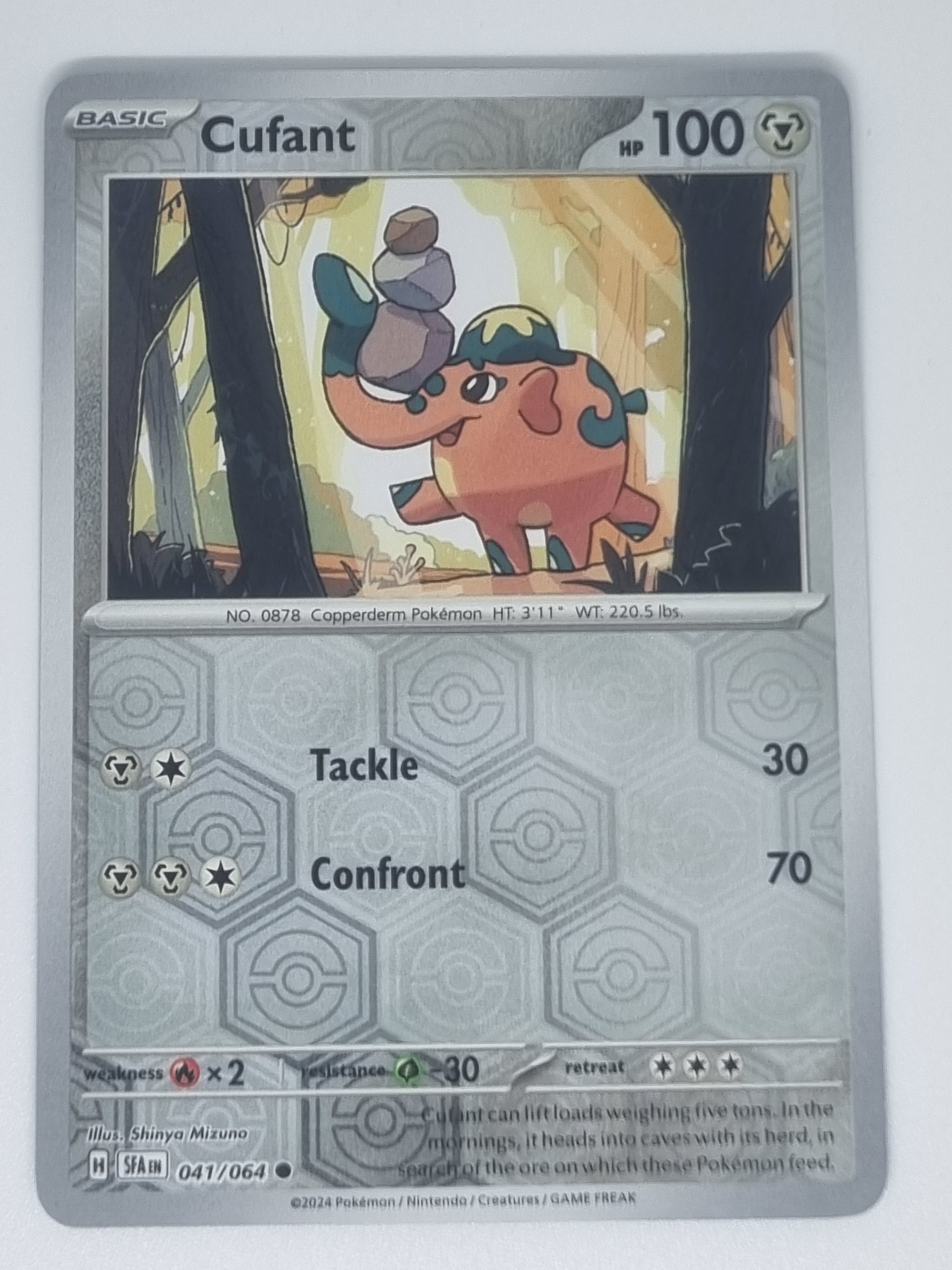 Pokemon TCG - Shrouded Fable - #041/064 - Cufant - Reverse Holo - Common