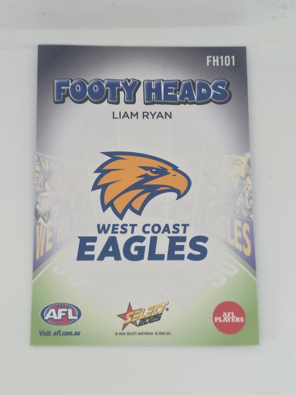 AFL Footy Stars 2025 | Footy Heads | #FH101 | L. Ryan | West Coast Eagles