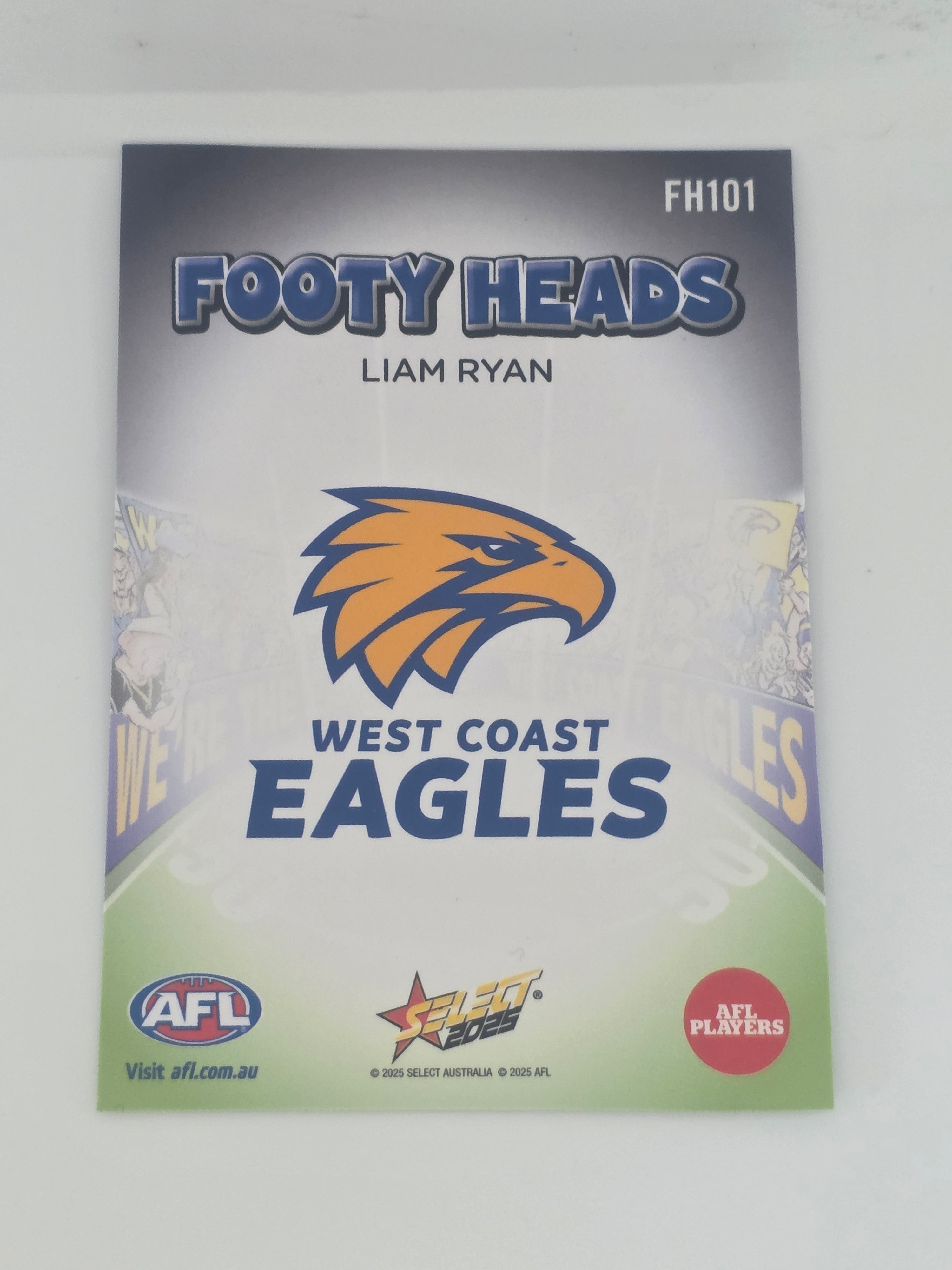 AFL Footy Stars 2025 | Footy Heads | #FH101 | L. Ryan | West Coast Eagles