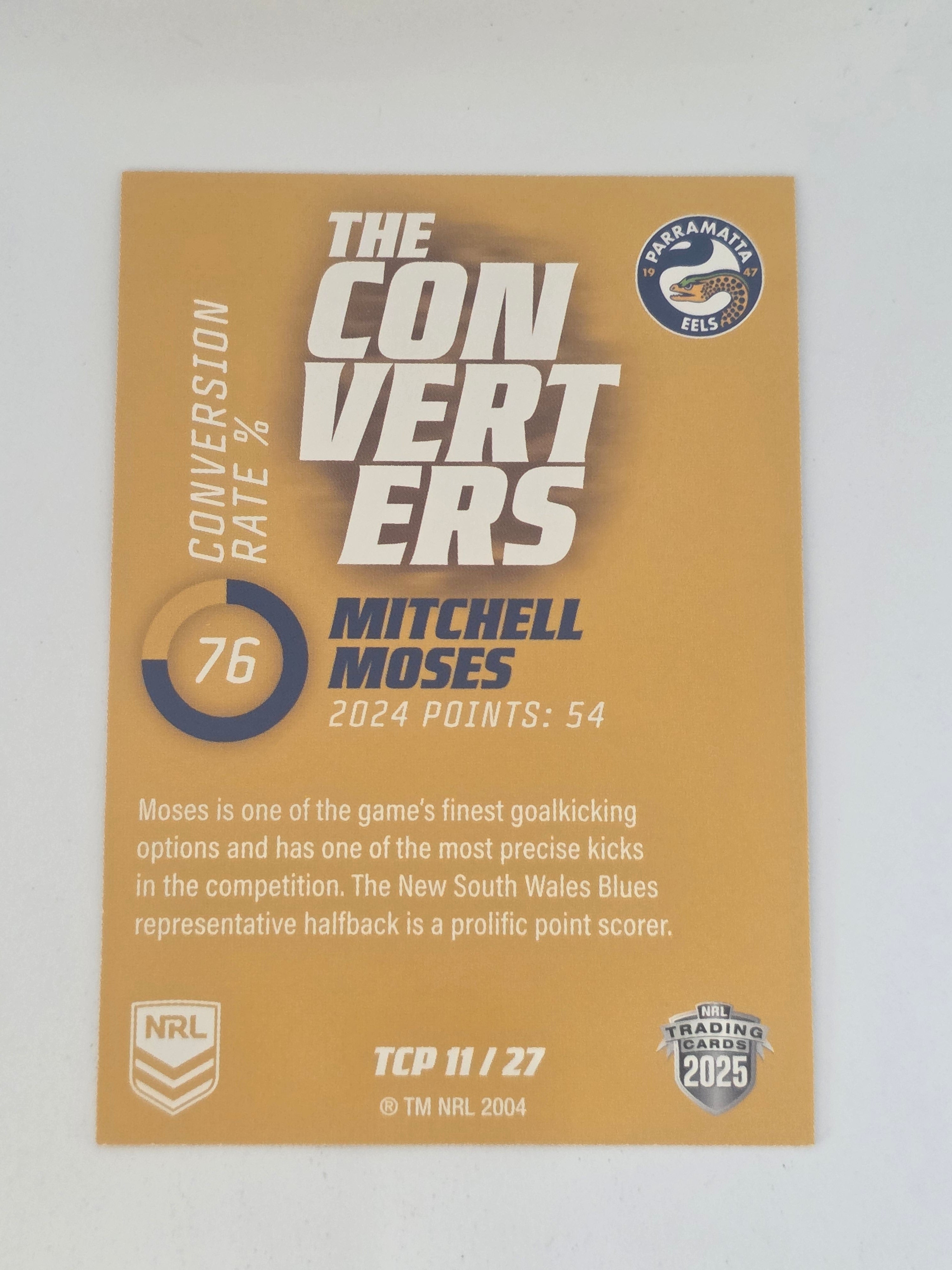 NRL 2025 Traders Titanium| Converters Parallel | #TCP11 | Mitchell Moses | Eels