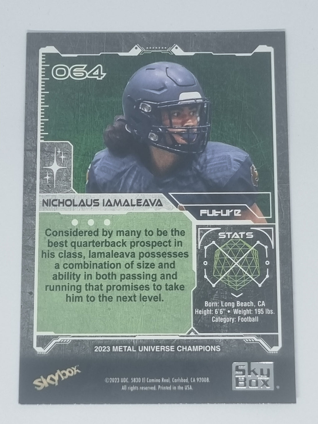 2023 Skybox Metal Universe Champions - #064 - Nicholaus Iamaleava