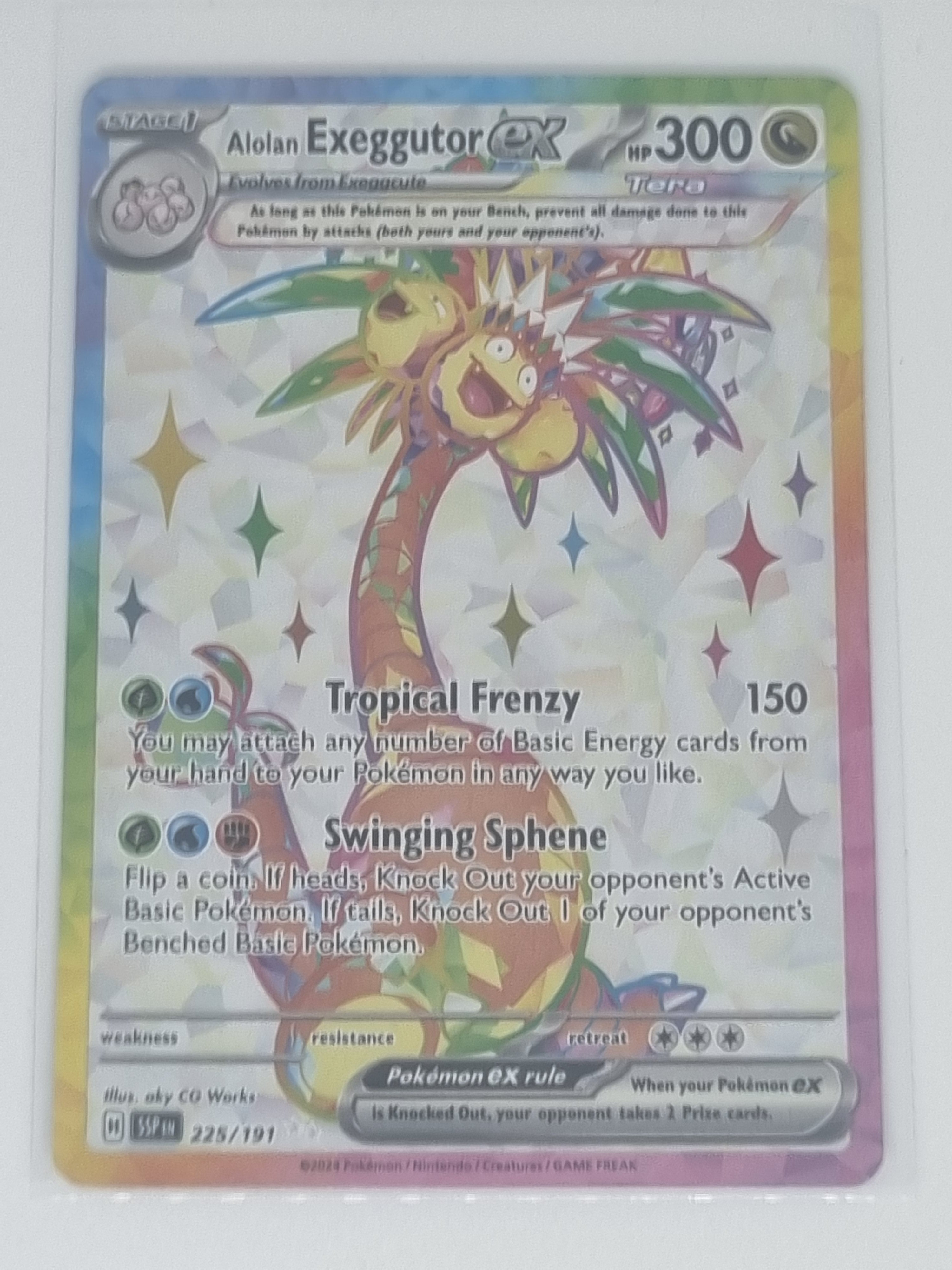 Pokemon TCG - Surging Sparks - #225/191 - Alolan Exeggutor EX - Full Art