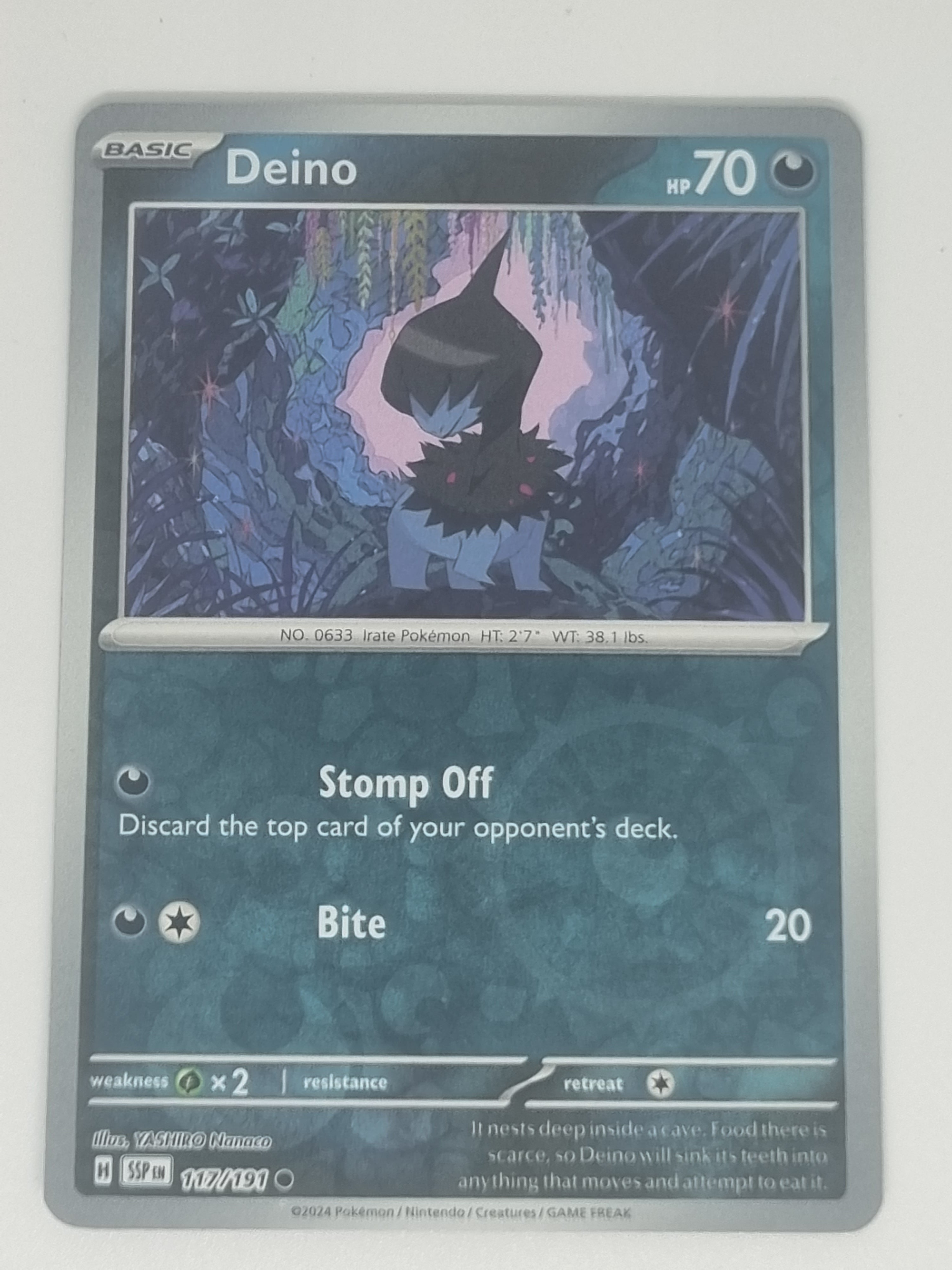 Pokemon TCG - Surging Sparks - #117/191 - Reverse Holo - Deino - Common