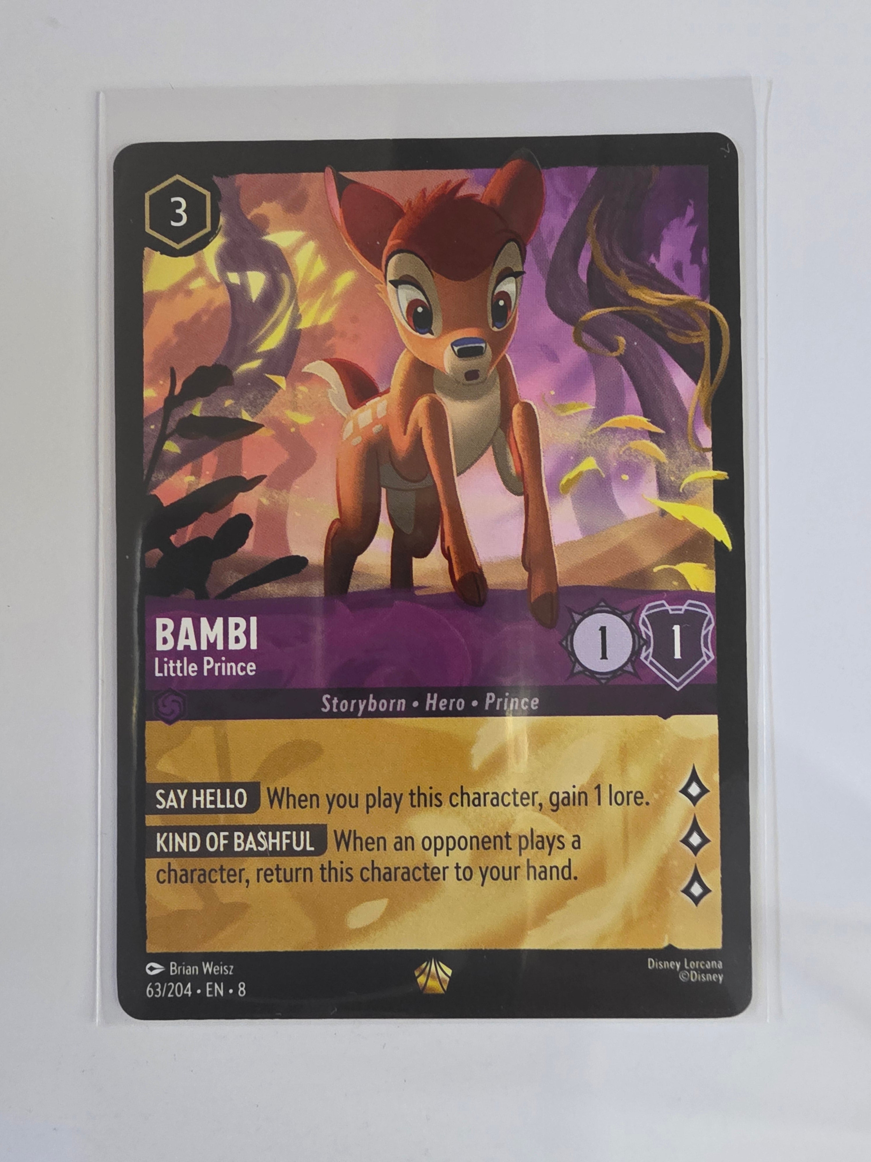 Disney Lorcana Reign of Jafar | Bambi Little Prince | #063 | Legendary
