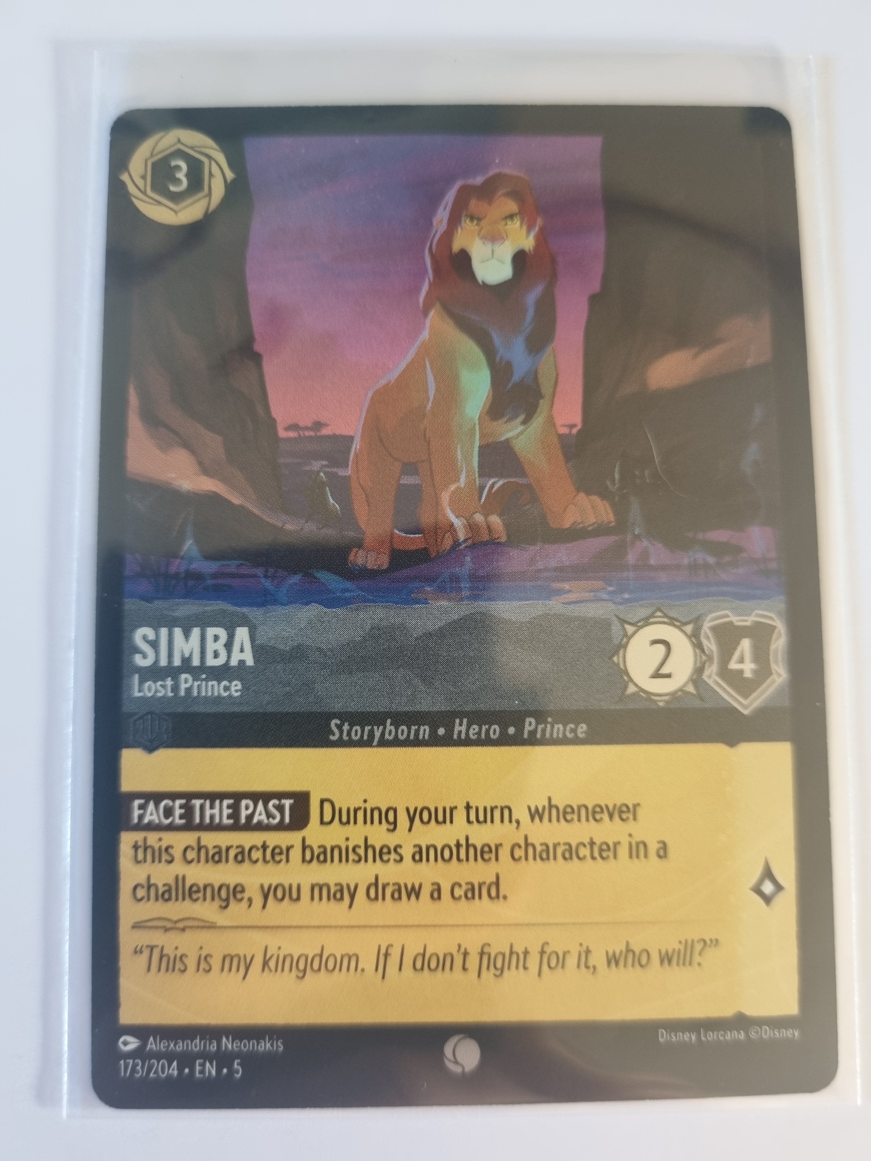 Shimmering Skies - Coldfoil - Simba - Lost Prince - 173/204 - Common