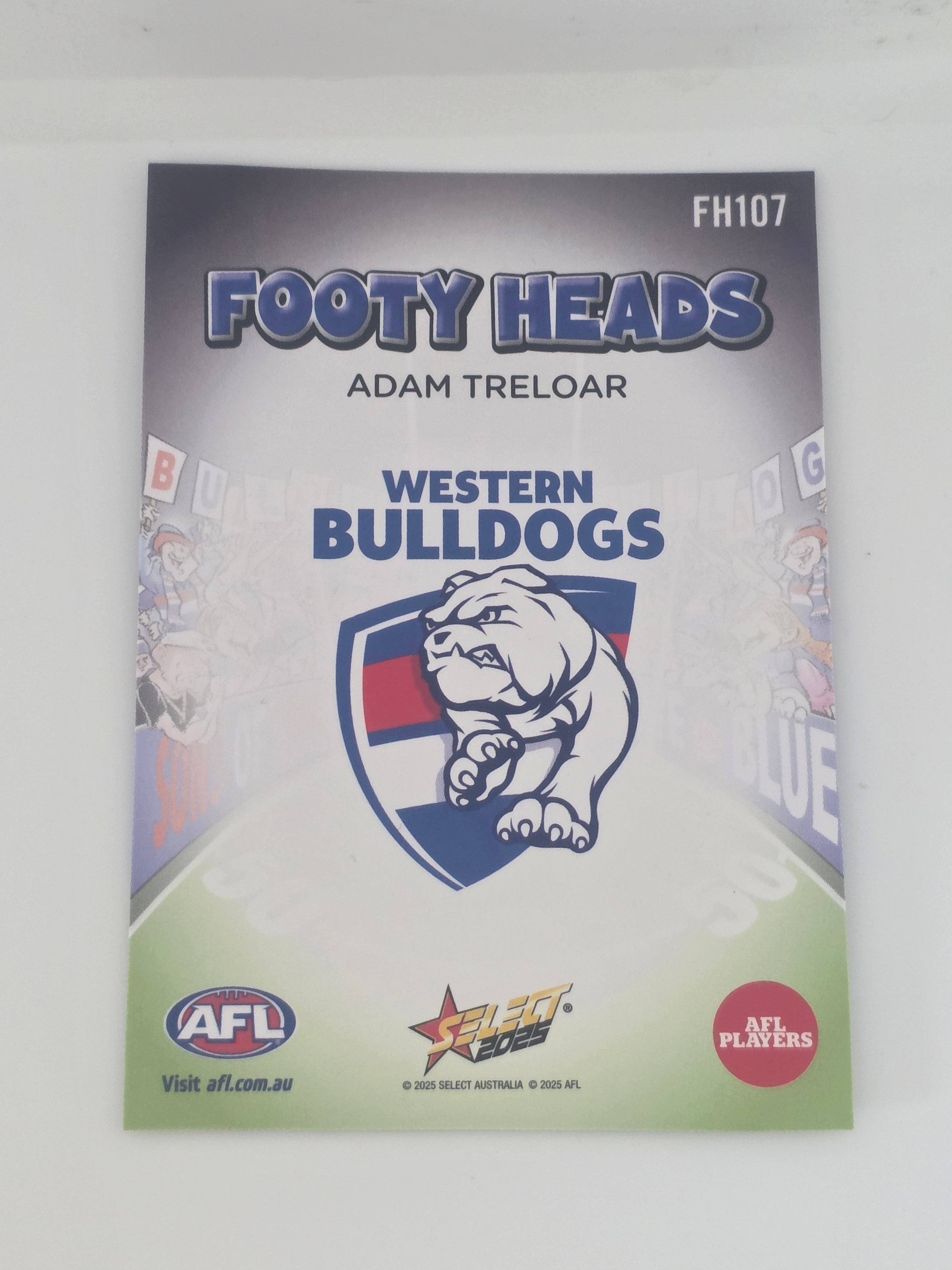 AFL Footy Stars 2025 | Footy Heads | #FH107 | A. Treloar | Western Bulldogs