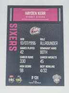 2024-25 LUXE Cricket Traders - Parallel - #P131 - Hayden Kerr - Sixers