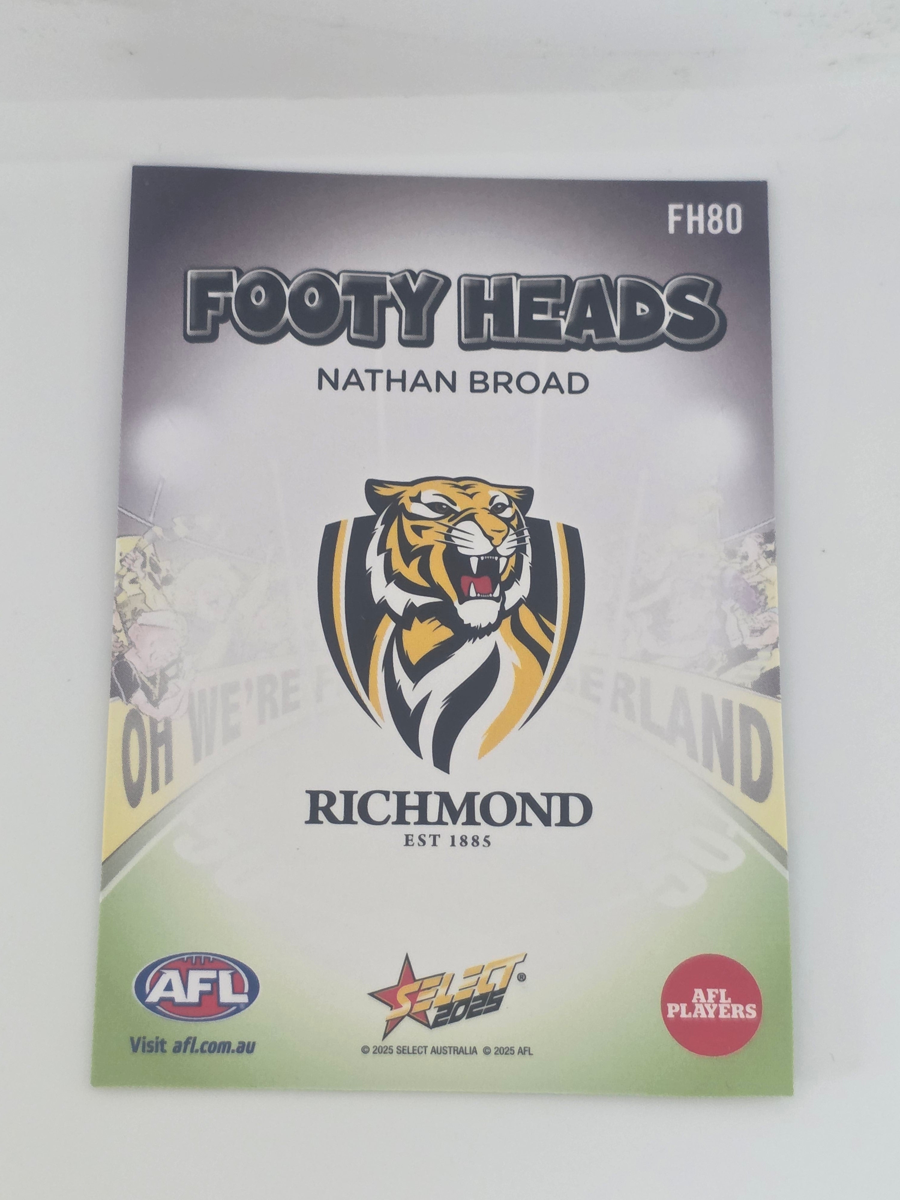 AFL Footy Stars 2025 | Footy Heads | #FH80 | N. Broad | Richmond