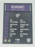 2024-25 LUXE Cricket Traders - Parallel - #P084 - Ben McDermott - Hurricanes