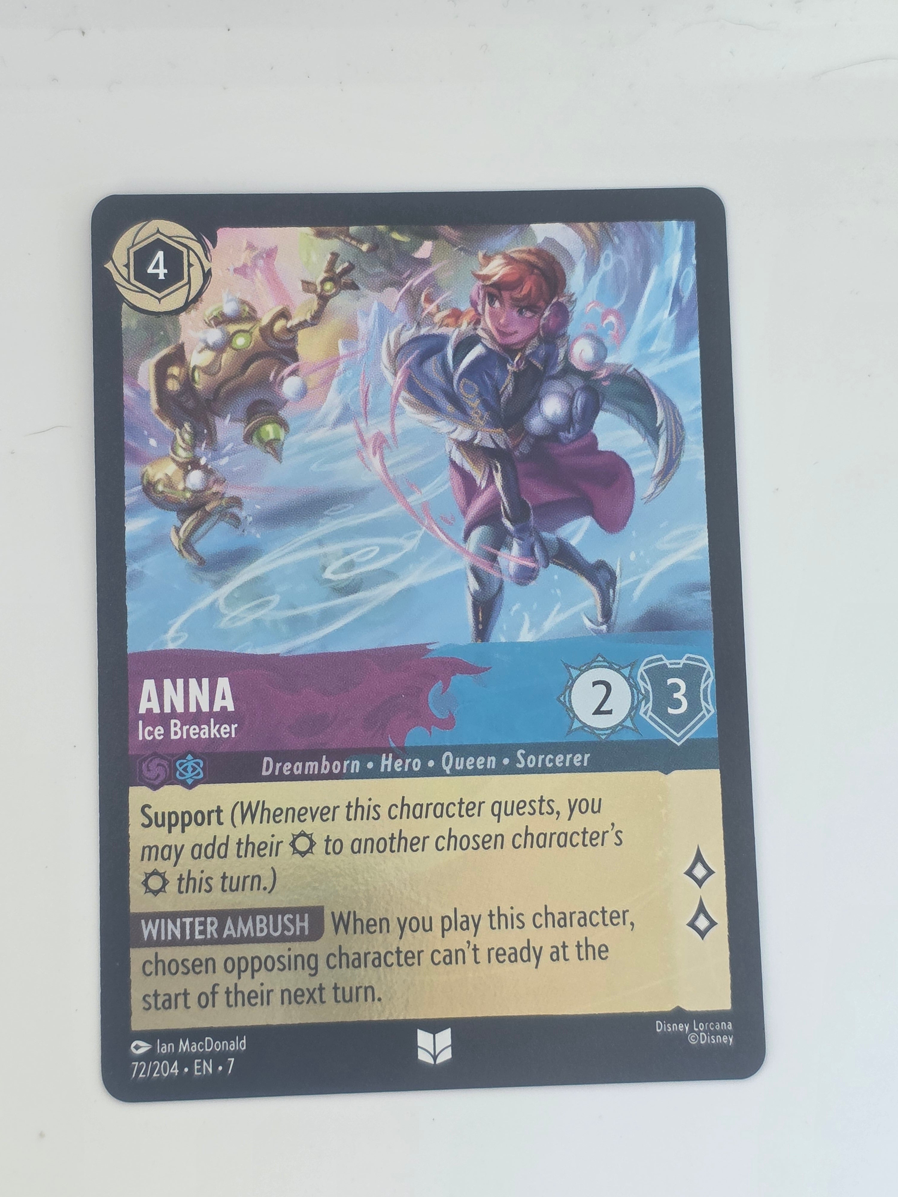 Lorcana | Archazia's Island | COLDFOIL | #72/204 | Anna - Ice Breaker | U/C