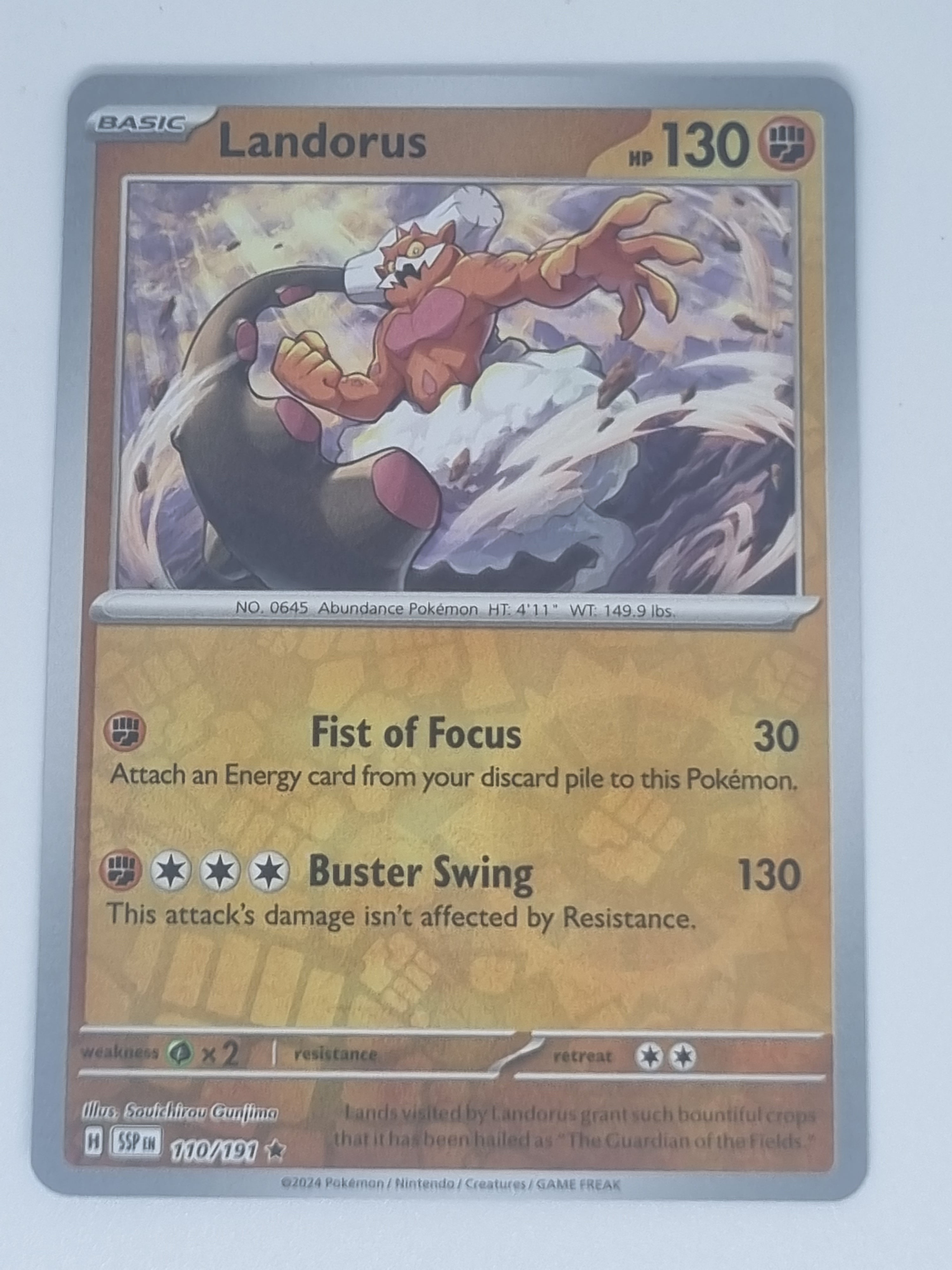 Pokemon TCG - Surging Sparks - #110/191 - Reverse Holo - Landorus - Rare
