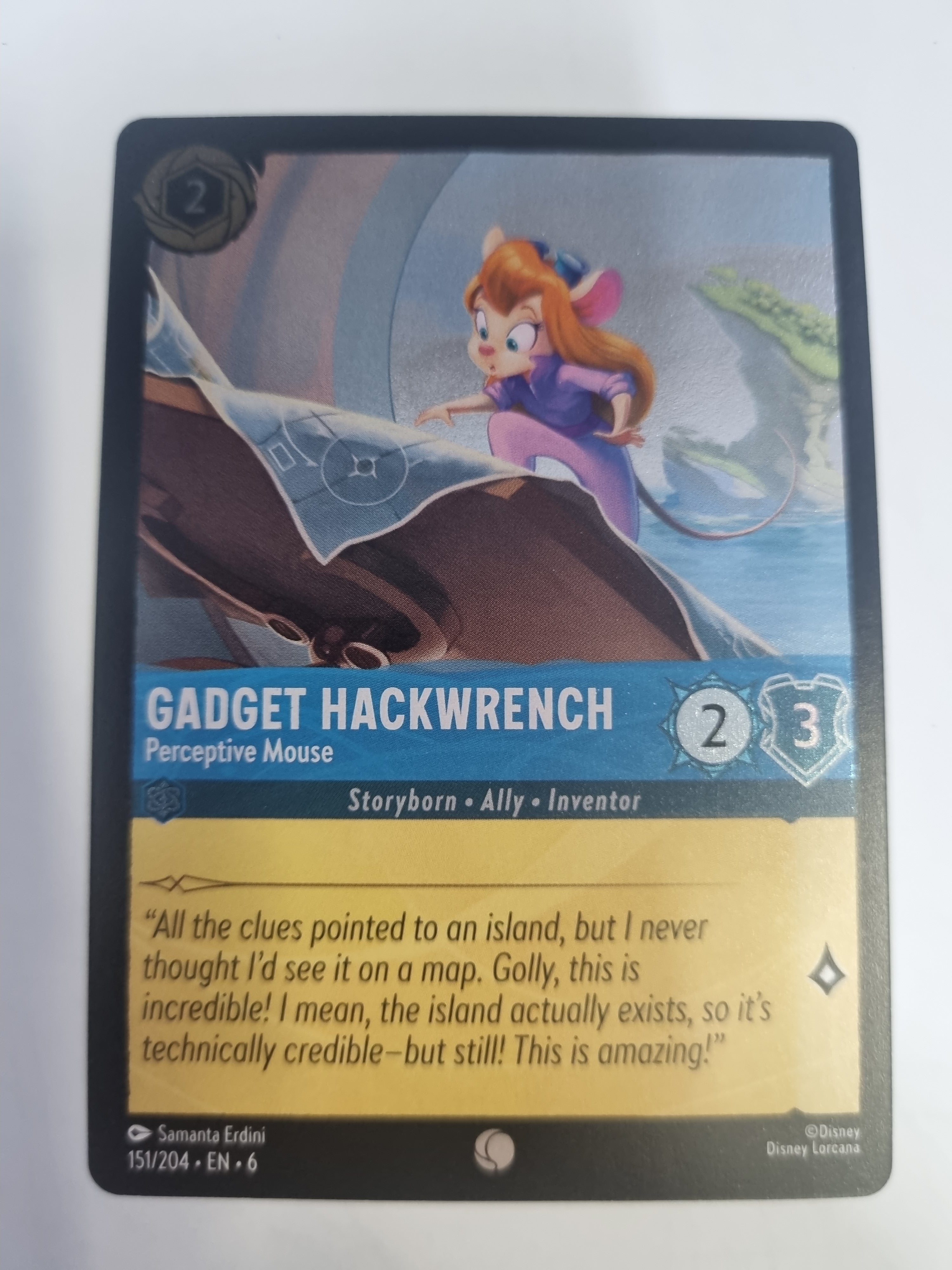 Azurite Sea - COLDFOIL - Gadget Hackwrench - Perceptive Mouse - #151/204 Common