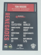 2024-25 LUXE Cricket Traders - Parallel - #P095 - Tom Rogers - Renegades
