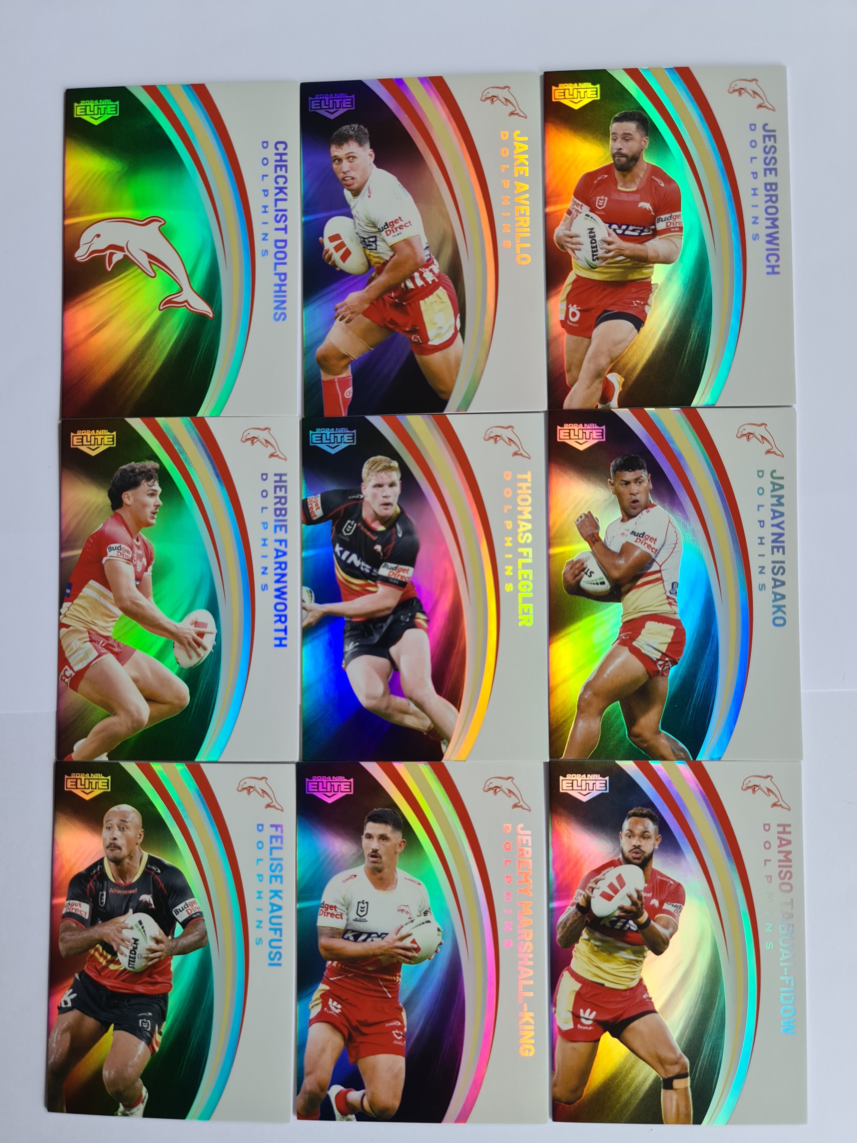 2024 Elite NRL-Pearl Team Set 9 Cards - Dolphins