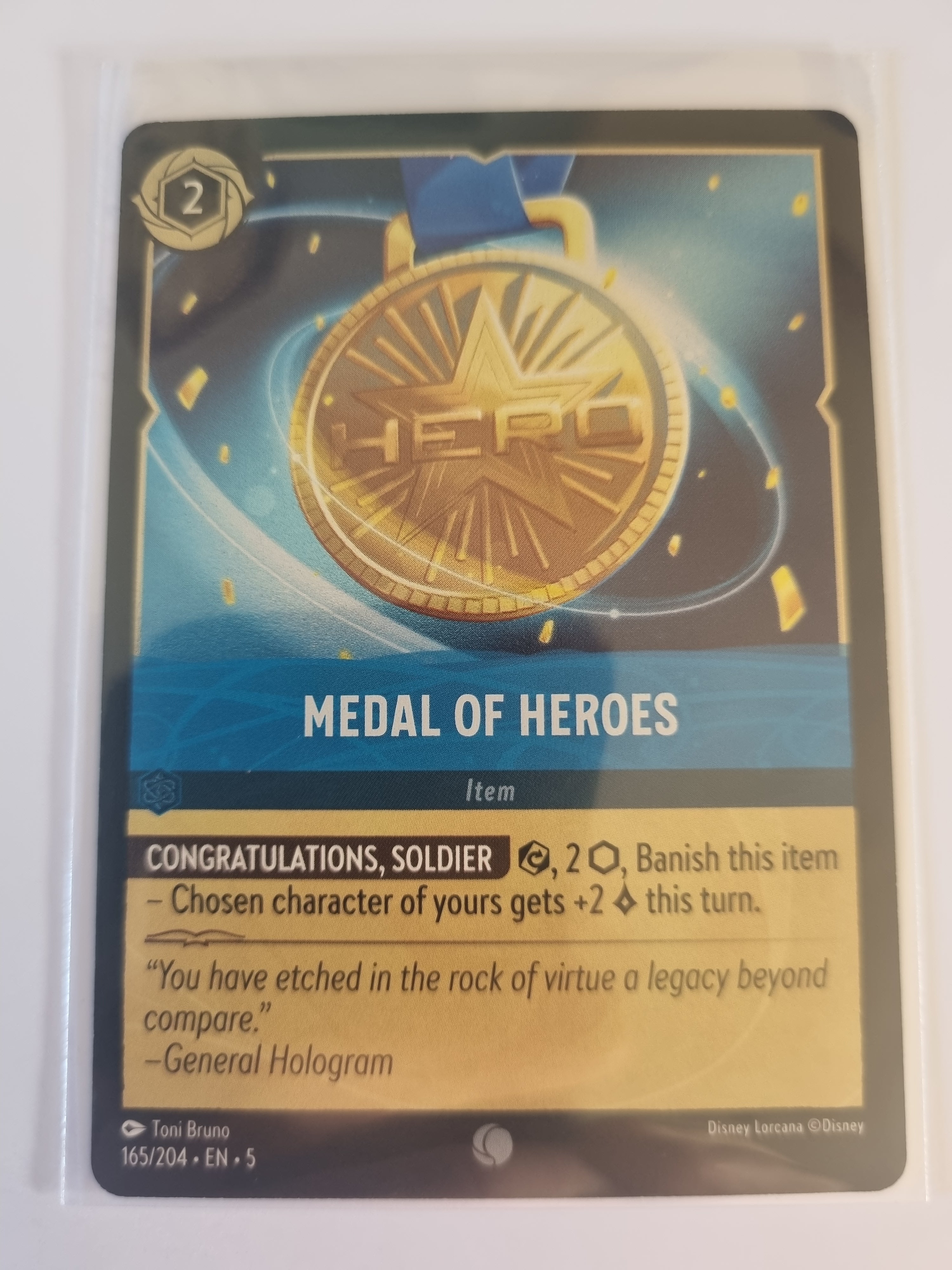 Shimmering Skies - Coldfoil - Medal of Heroes - 165/204 - Common