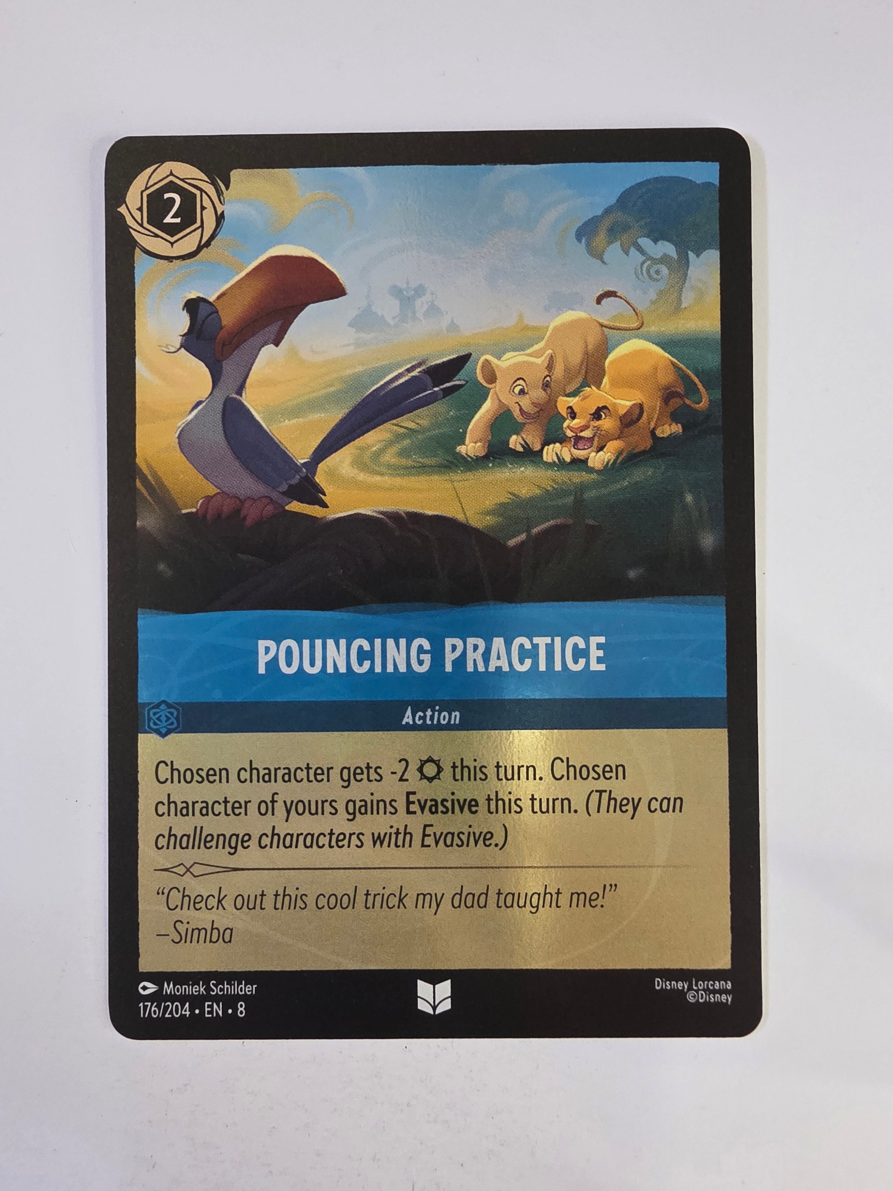 Disney Lorcana Reign of Jafar | Coldfoil | Pouncing Practice | #176 | Uncommon